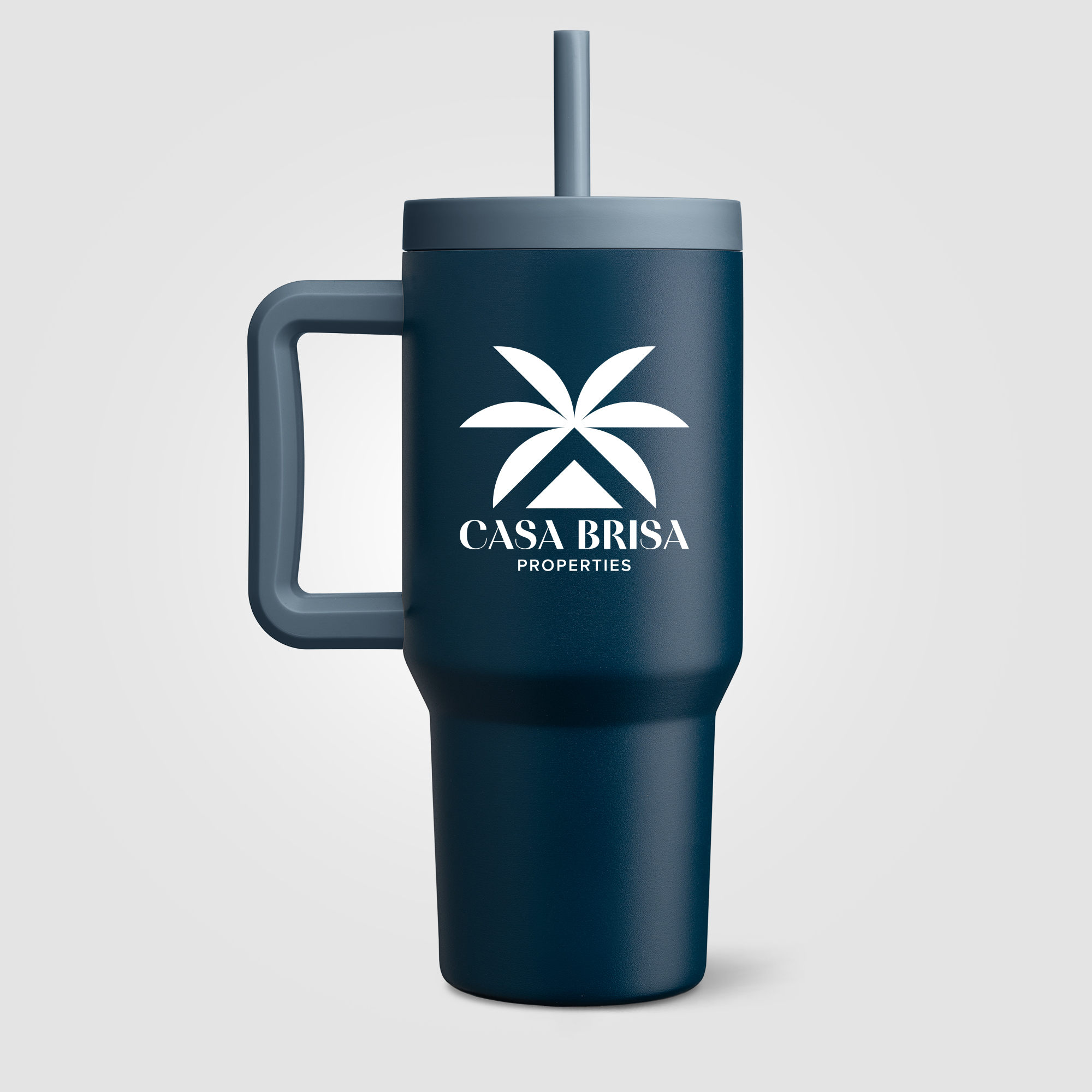 Grosche Aspen Stainless Steel Triple-Wall Insulated Straw Mug - 32oz 12