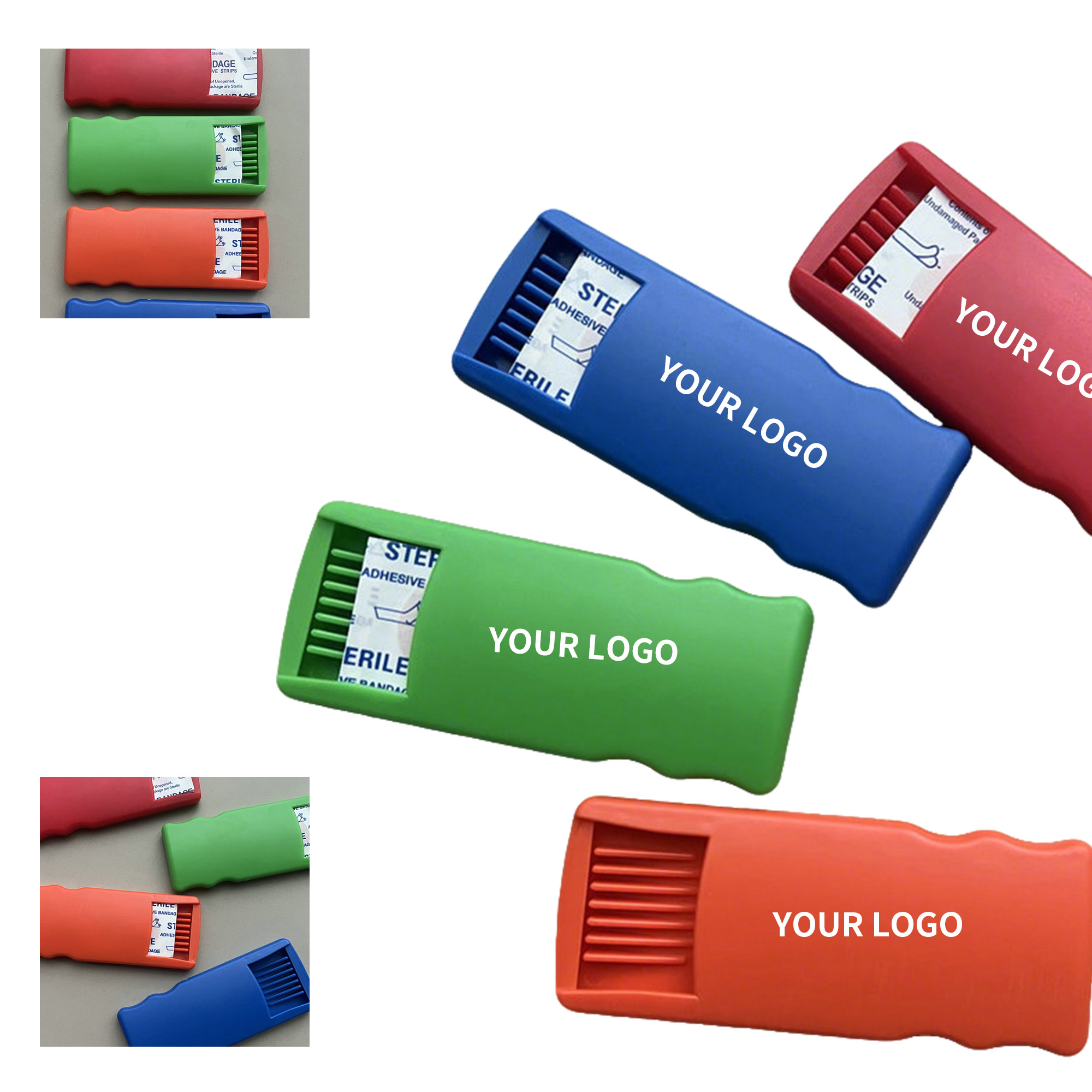 Five Piece First Aid Bandage Case Kit 4.1 x 1.7 x 0.5" 5