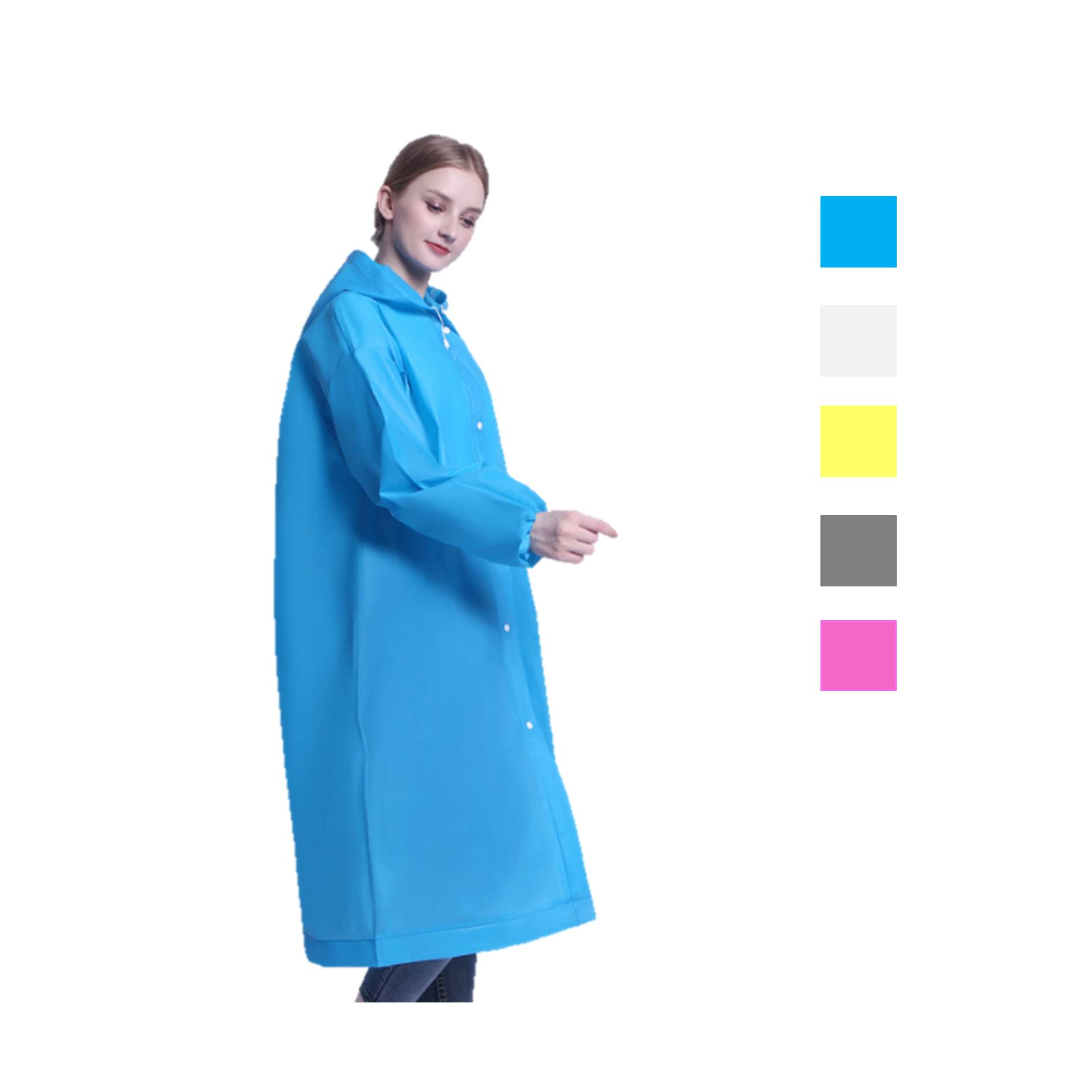Transparent EVA Raincoat For Adults 1