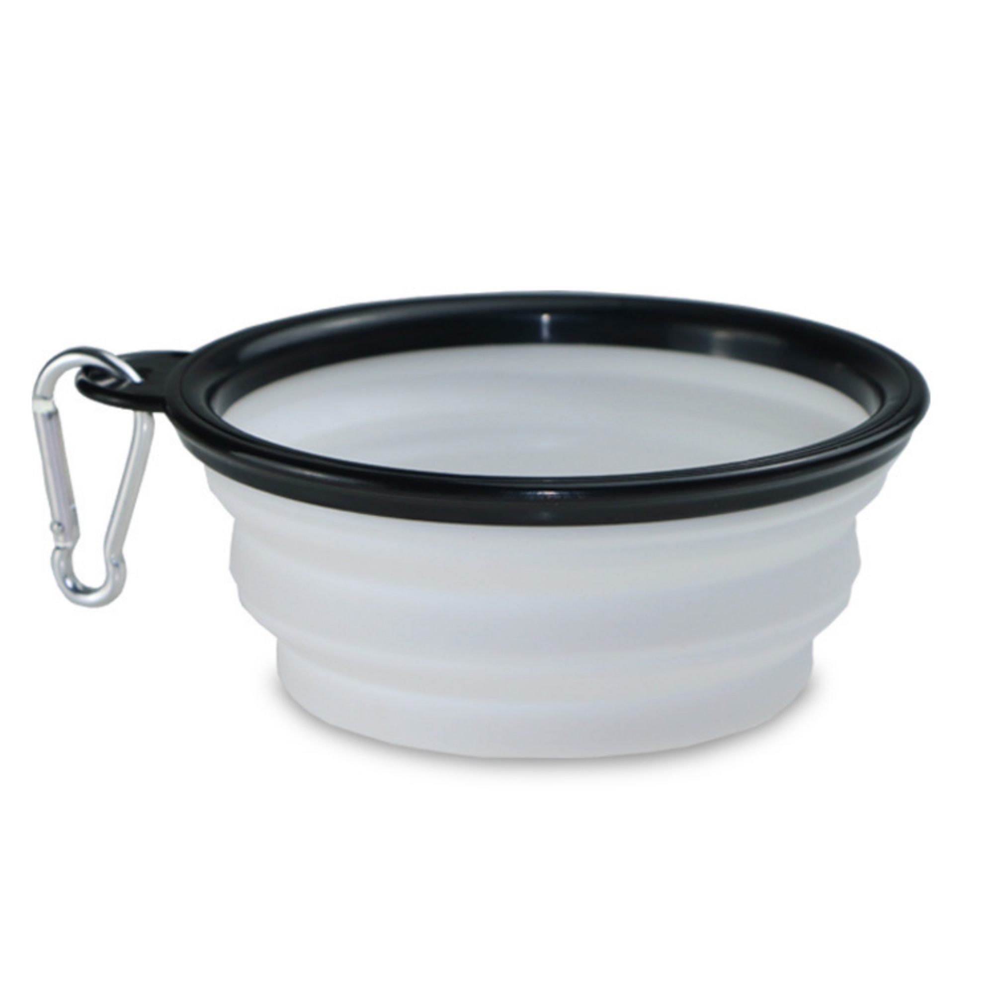Collapsible Silicone Pet Bowl with Carabiner Clips 8