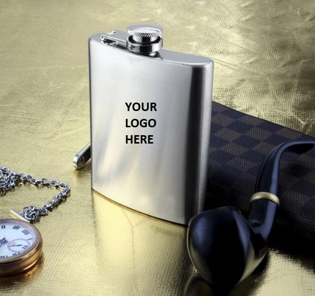 Portable Stainless Steel Square Hip Flask 6 oz 3