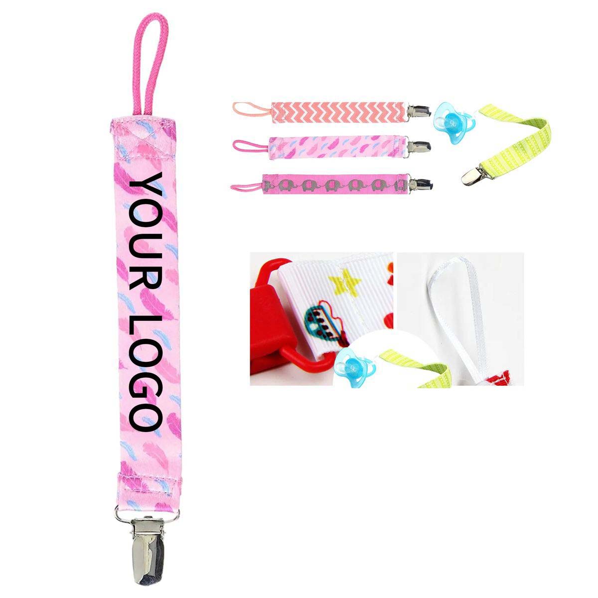 Baby Pacifier Strap with Strong Plastic Clip 2