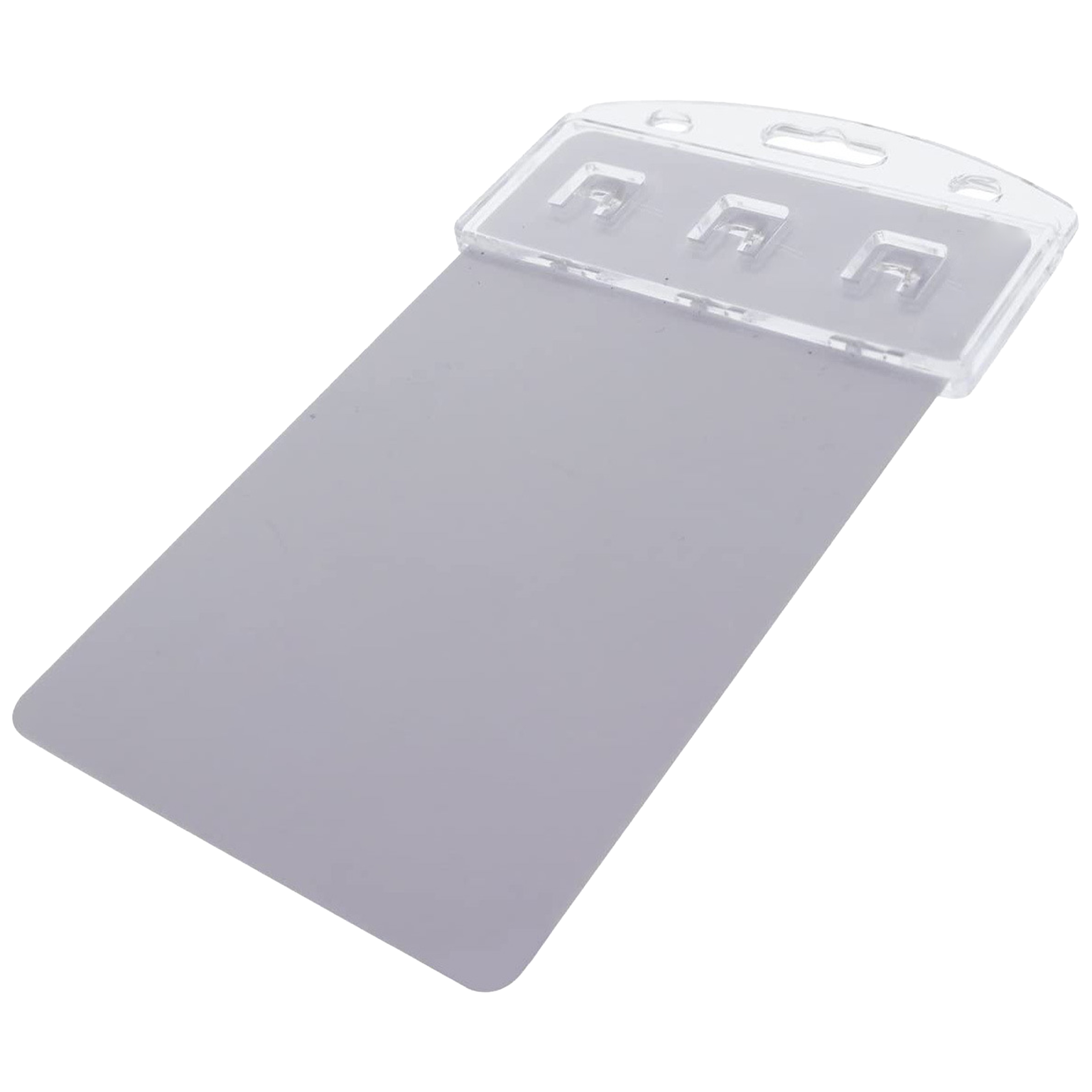 Plastic Translucent Frosted Id Card Holder Clip 2