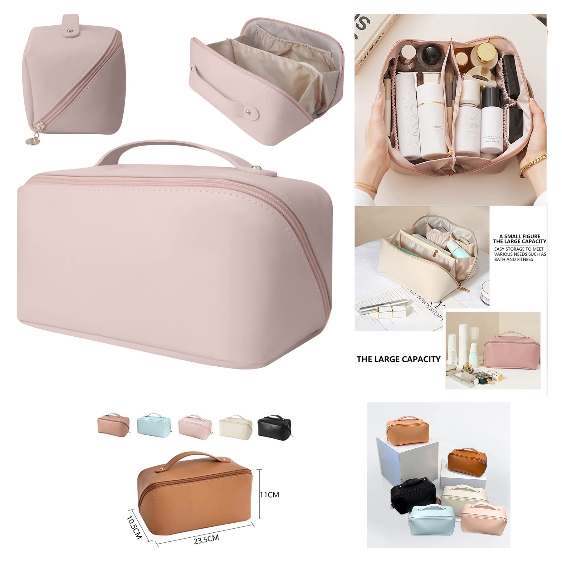 Large Capacity Travel Cosmetic Bag 1