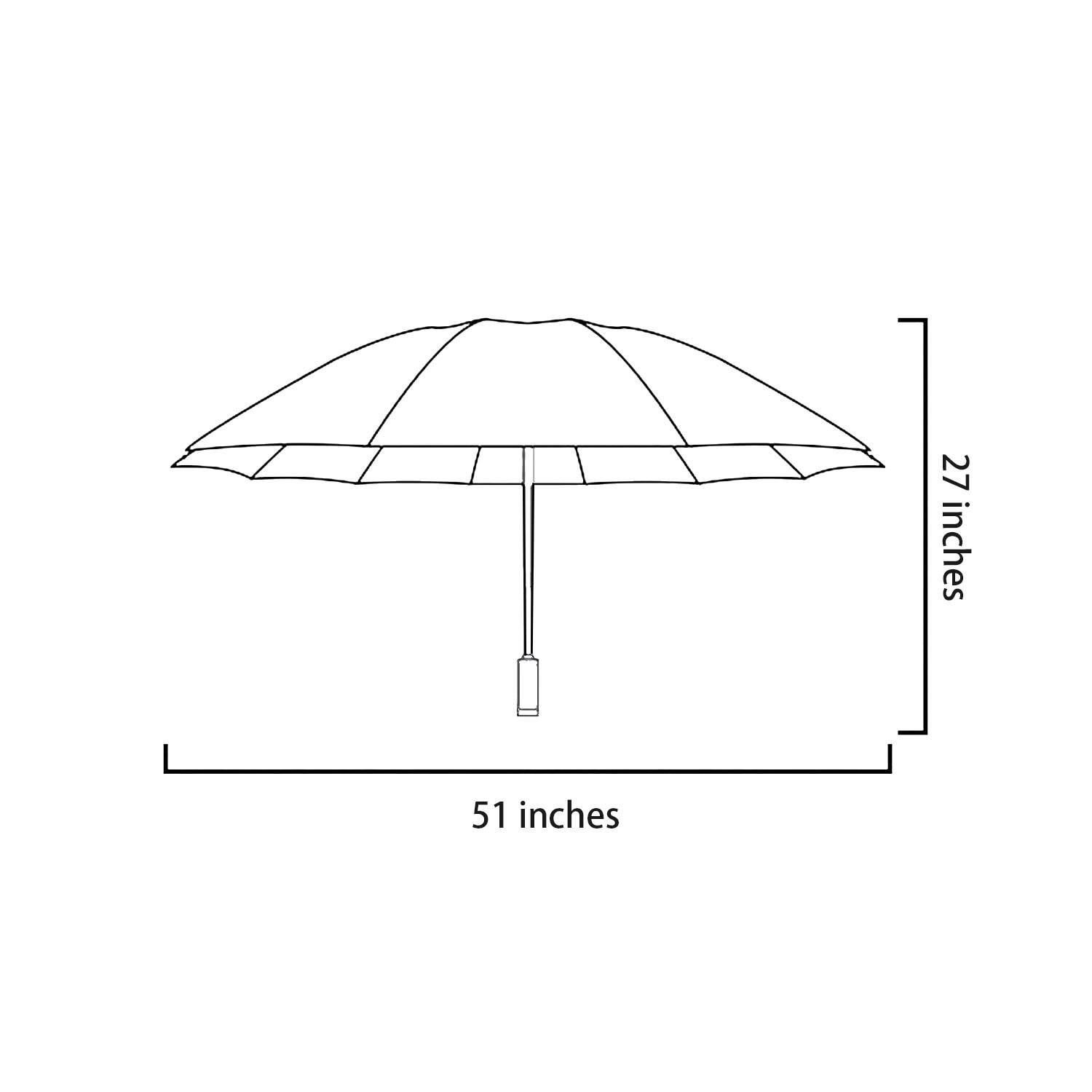 Extra Large 12 Ribs Windproof Waterproof Folding Umbrella 3