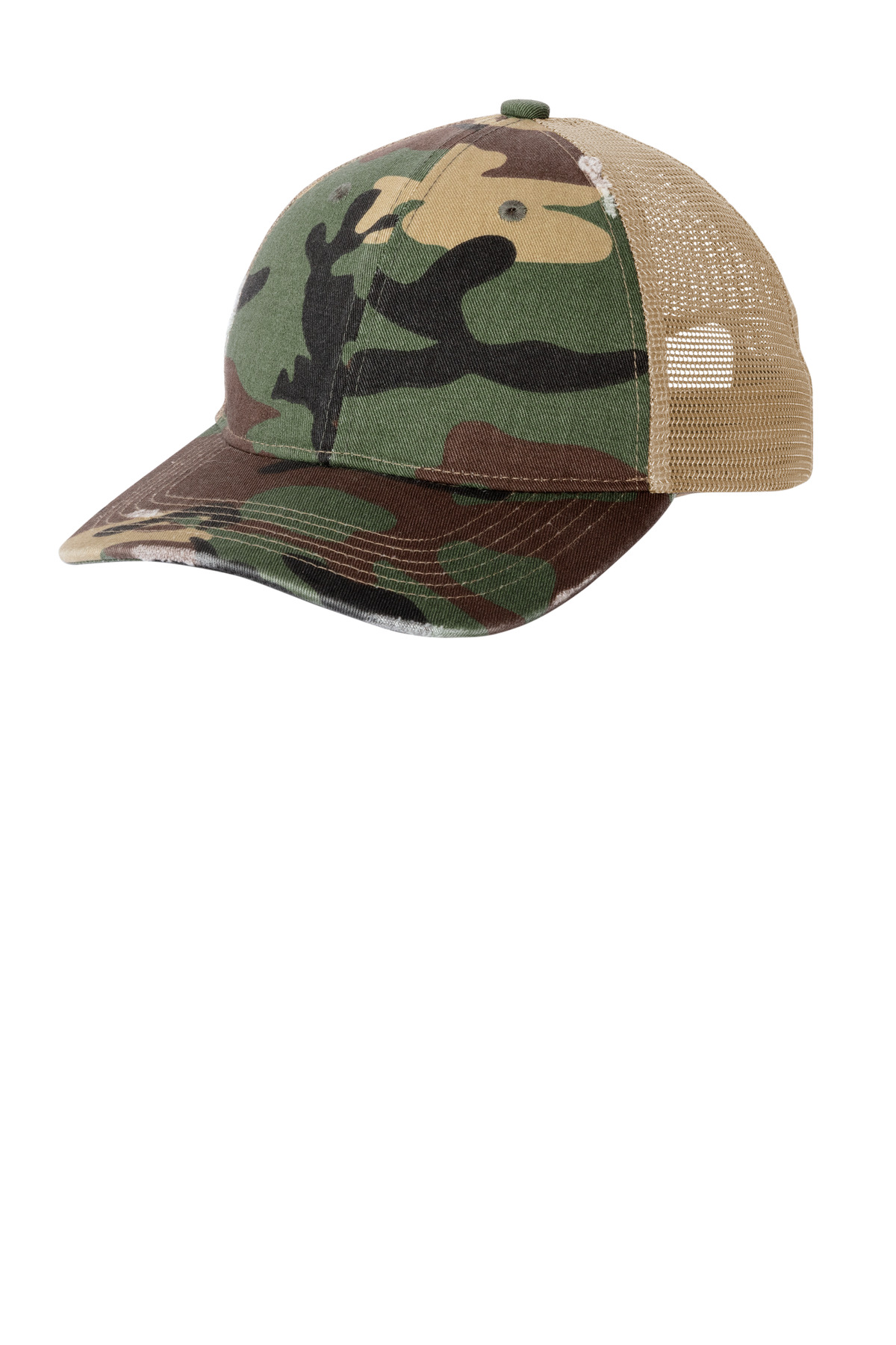 Port Authority Distressed Mesh Back Cap C600 1