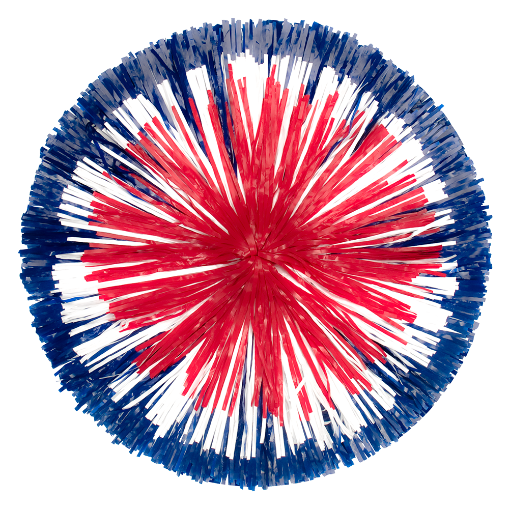 Custom Plastic Classic Cut Bullseye Pom 41