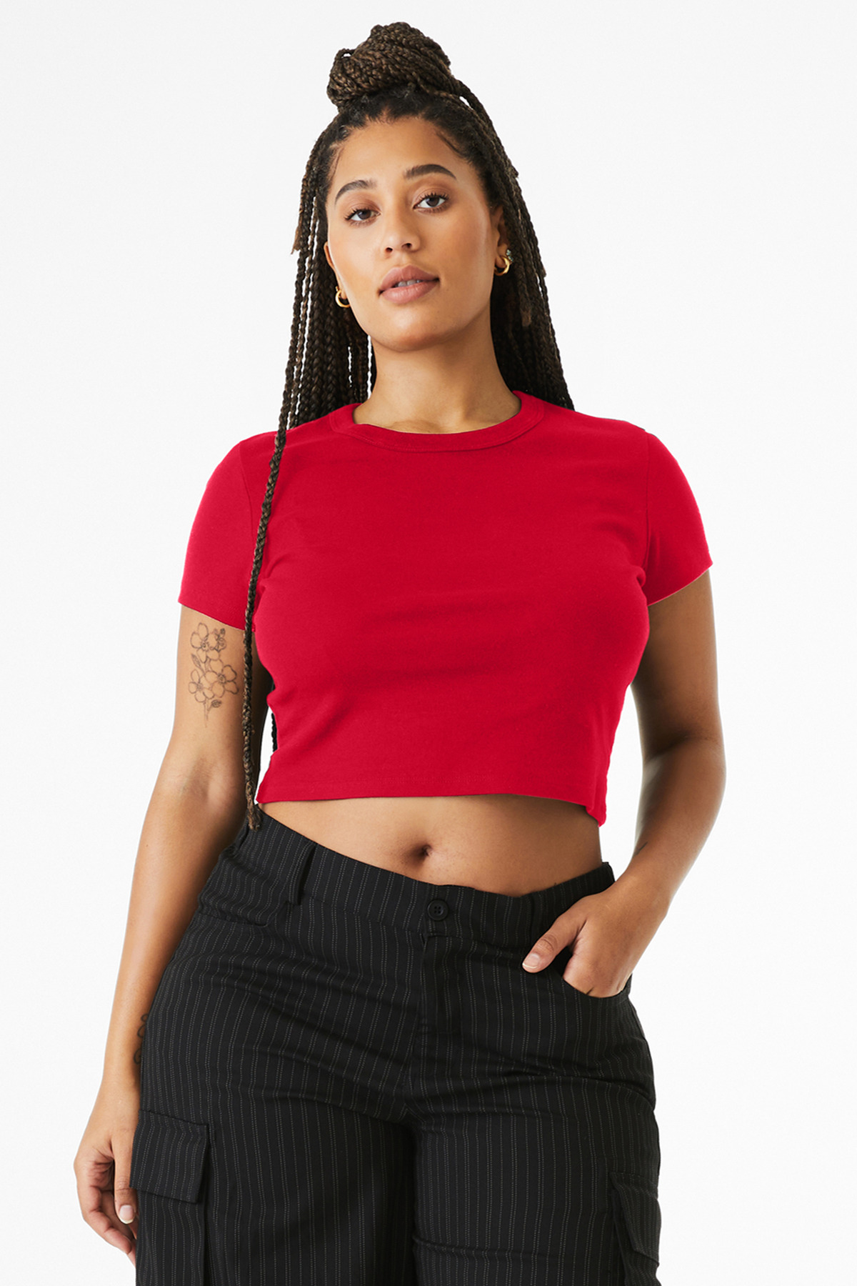 BELLA+CANVAS Women's Micro Rib Baby Tee BC1010 3