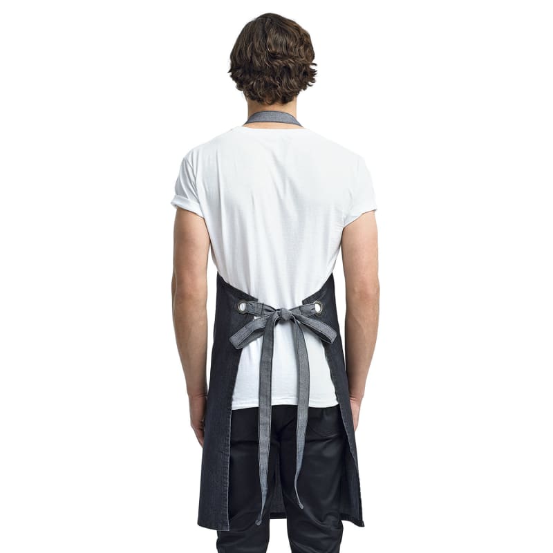 Artisan Collection By Reprime Unisex Domain Contrast Denim Bib Apron 9
