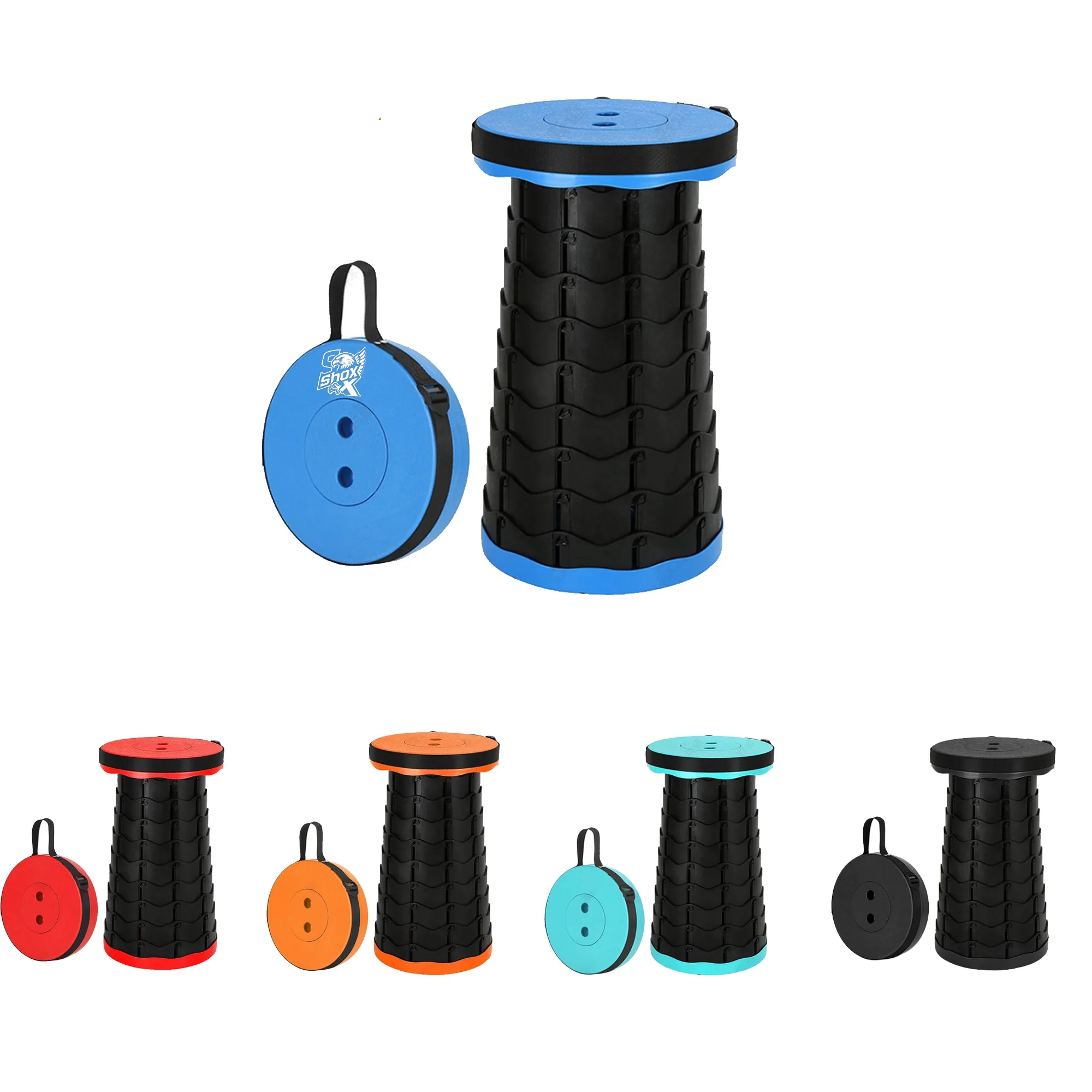 MOQ 10 Portable Retractable Folding Stool 3