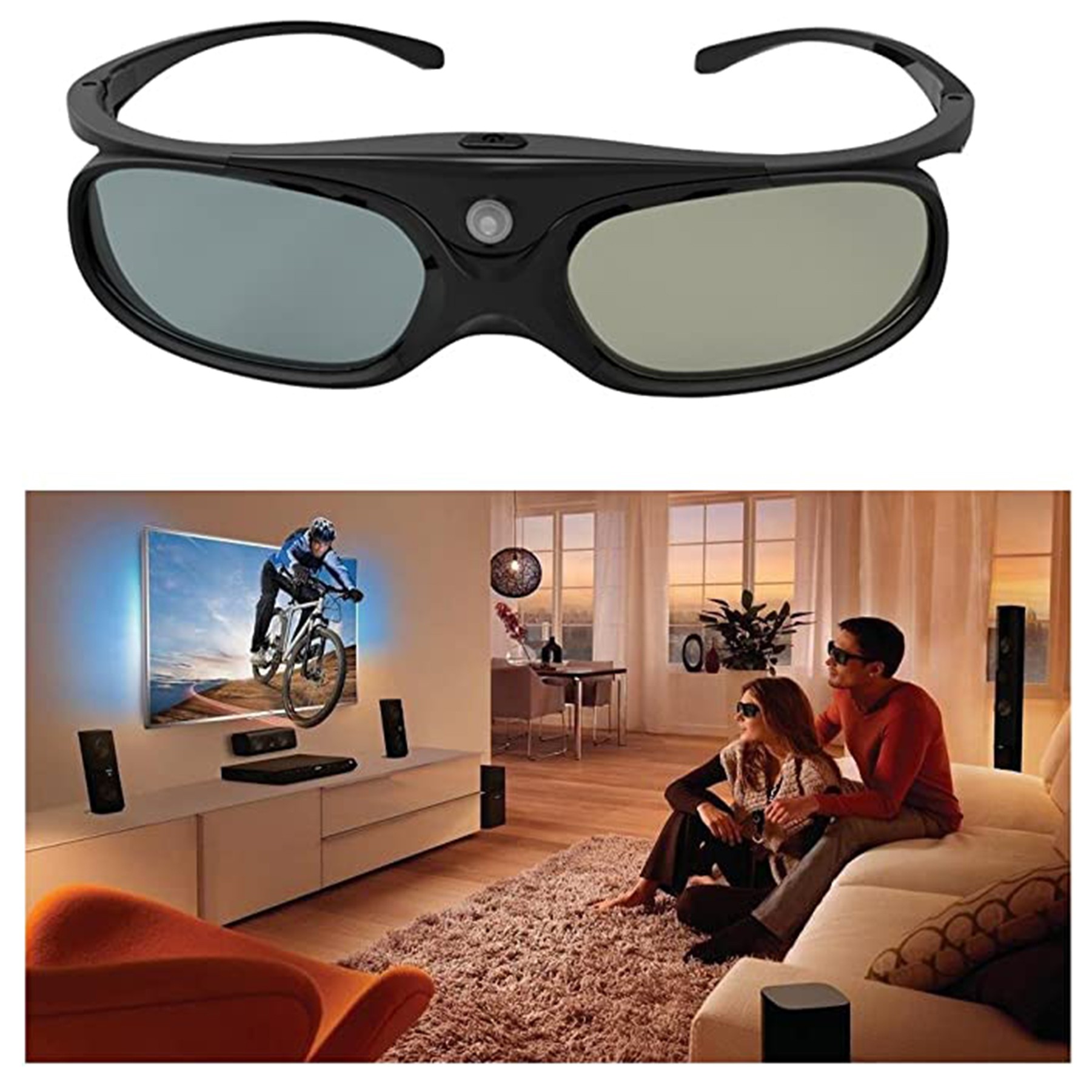 Rechargeable Shutter 3D Glasses 3
