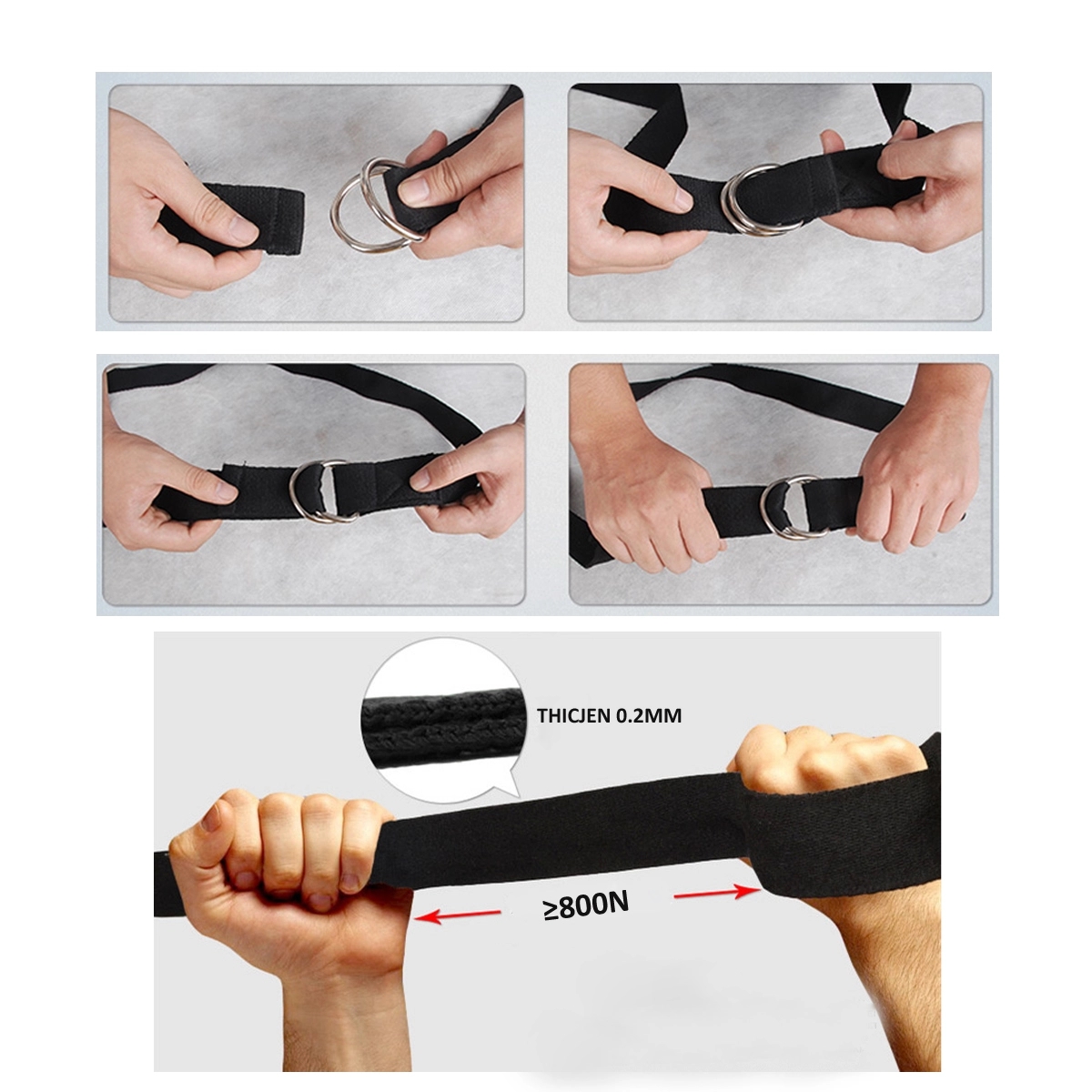 Yoga Strap Premium Athletic Stretch Band 2
