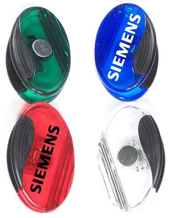 Jumbo size sleek oval magnetic memo clip holder with strong grip with strong grip 2