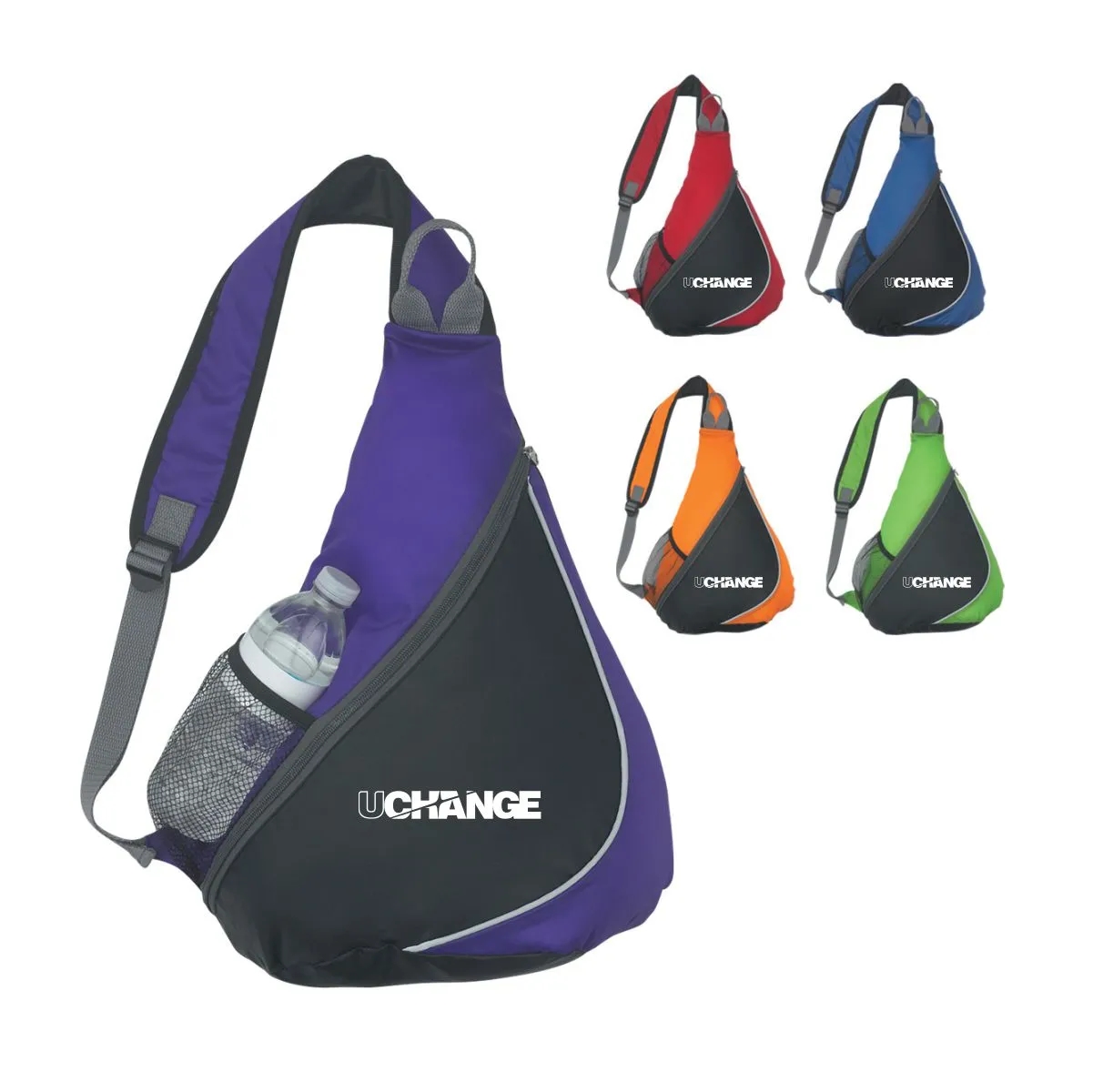 Sling Backpack Chest Bags With Water Bottle Pocket 3