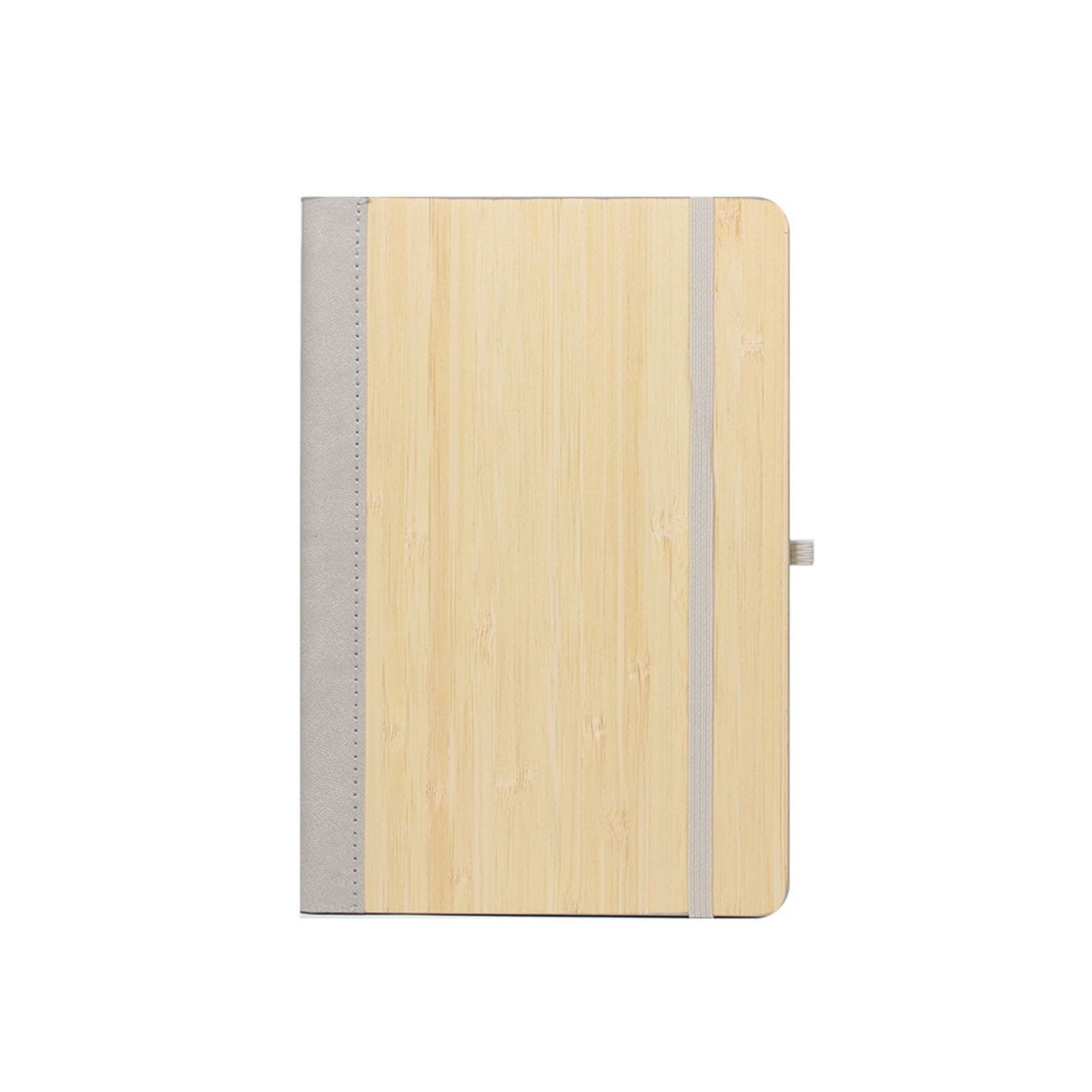 Bamboo Cover Writing Journal With Elastic Closure 6