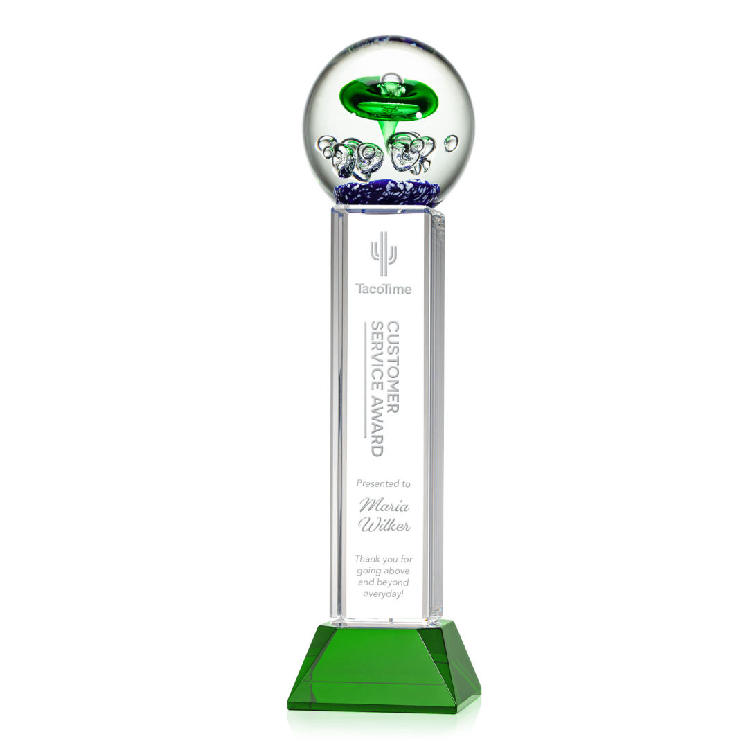Aquarius Award on Stowe Base - Green 4