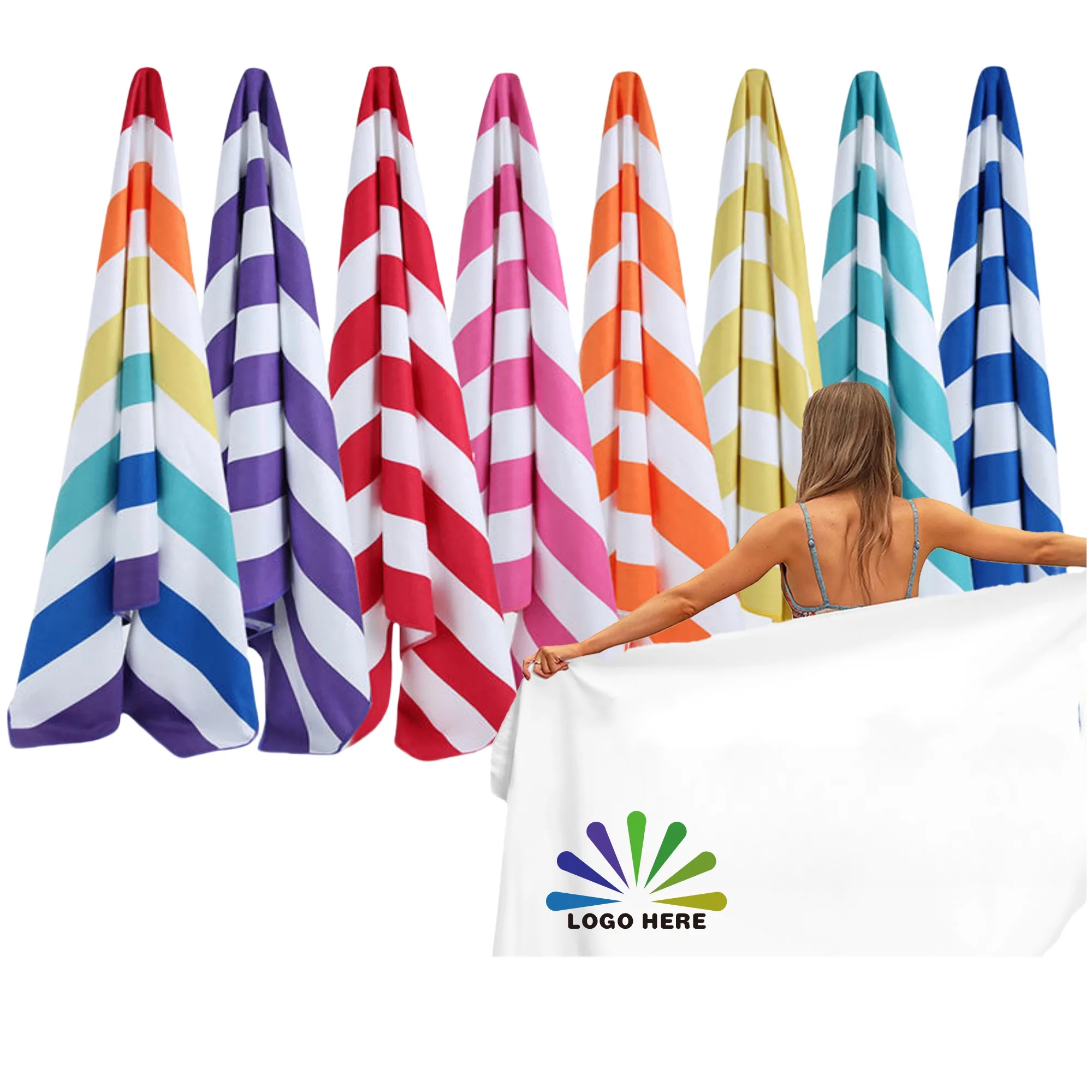 Terylene Cotton Summer Beach Sport Towel MOQ20 2