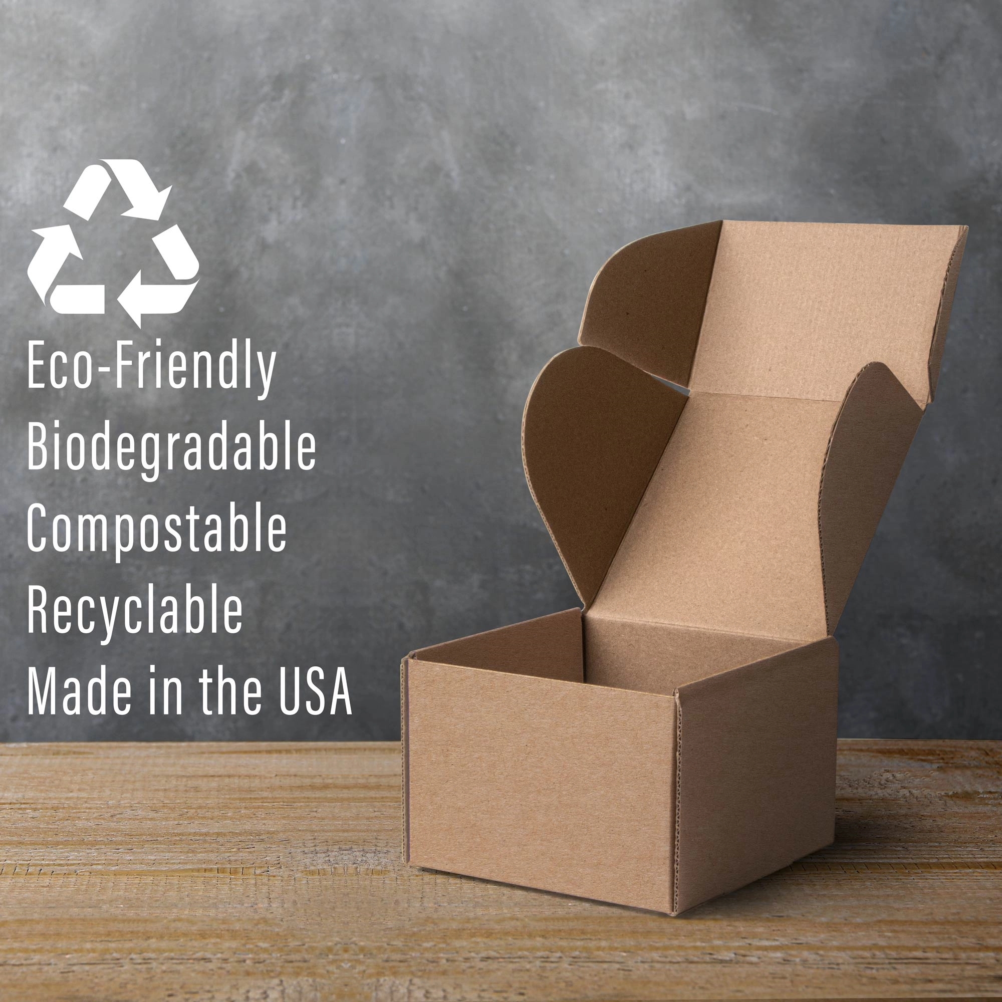 Screen Printed Corrugated Box Small 6x6x4 For Mailers, Gift 5