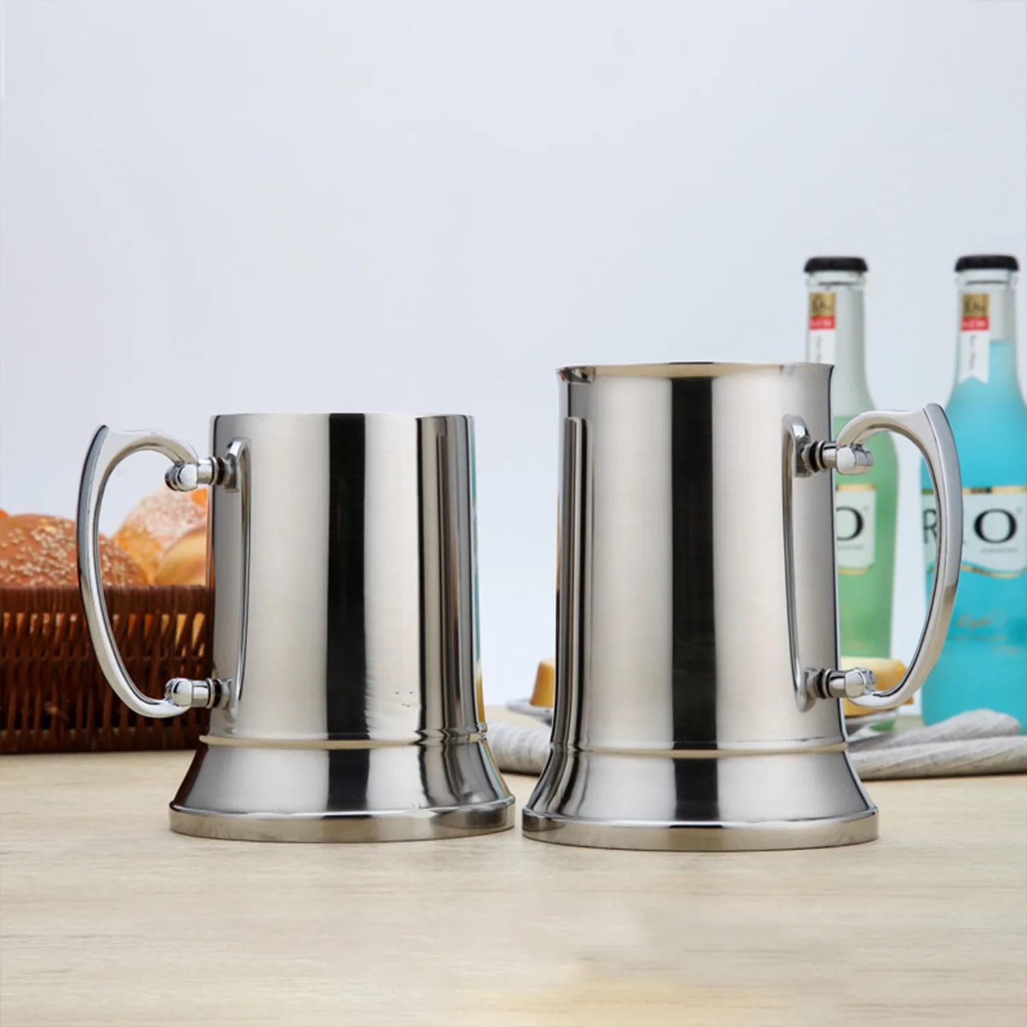 15Oz Stainless Steel Beer Mug 2