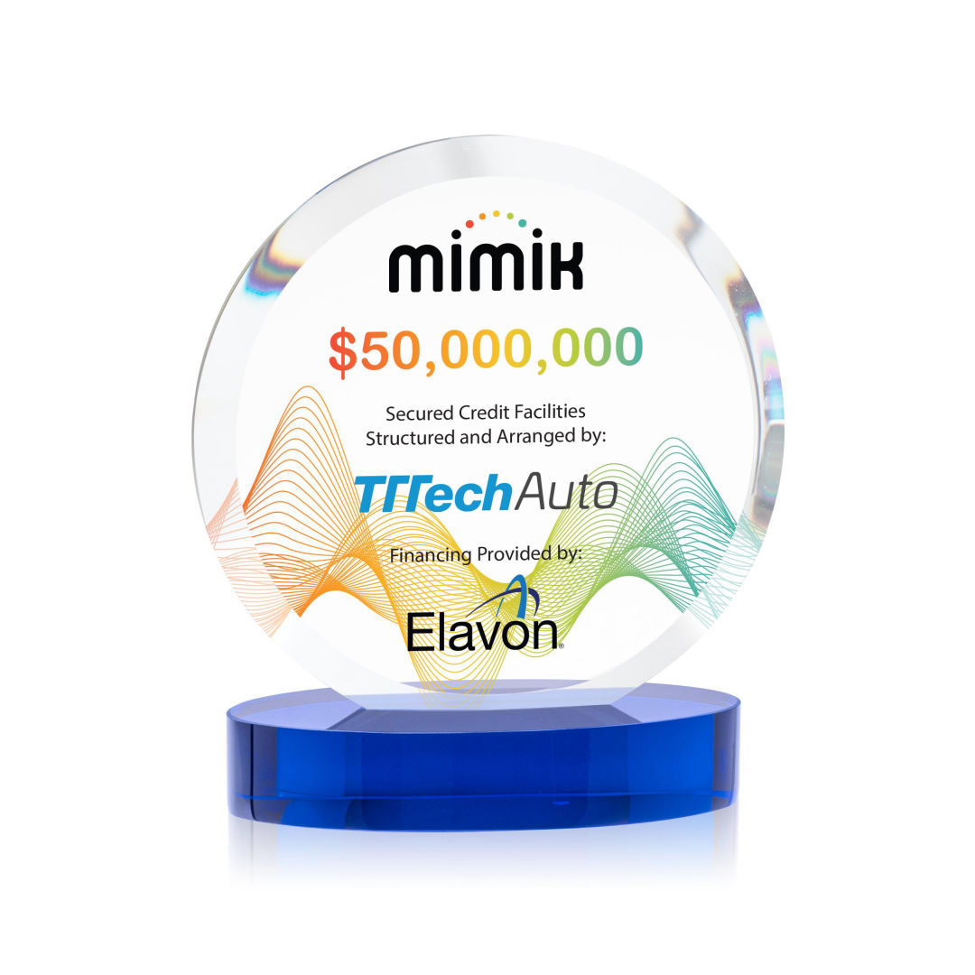 Matlow Circle VividPrint™ Award - Blue 23