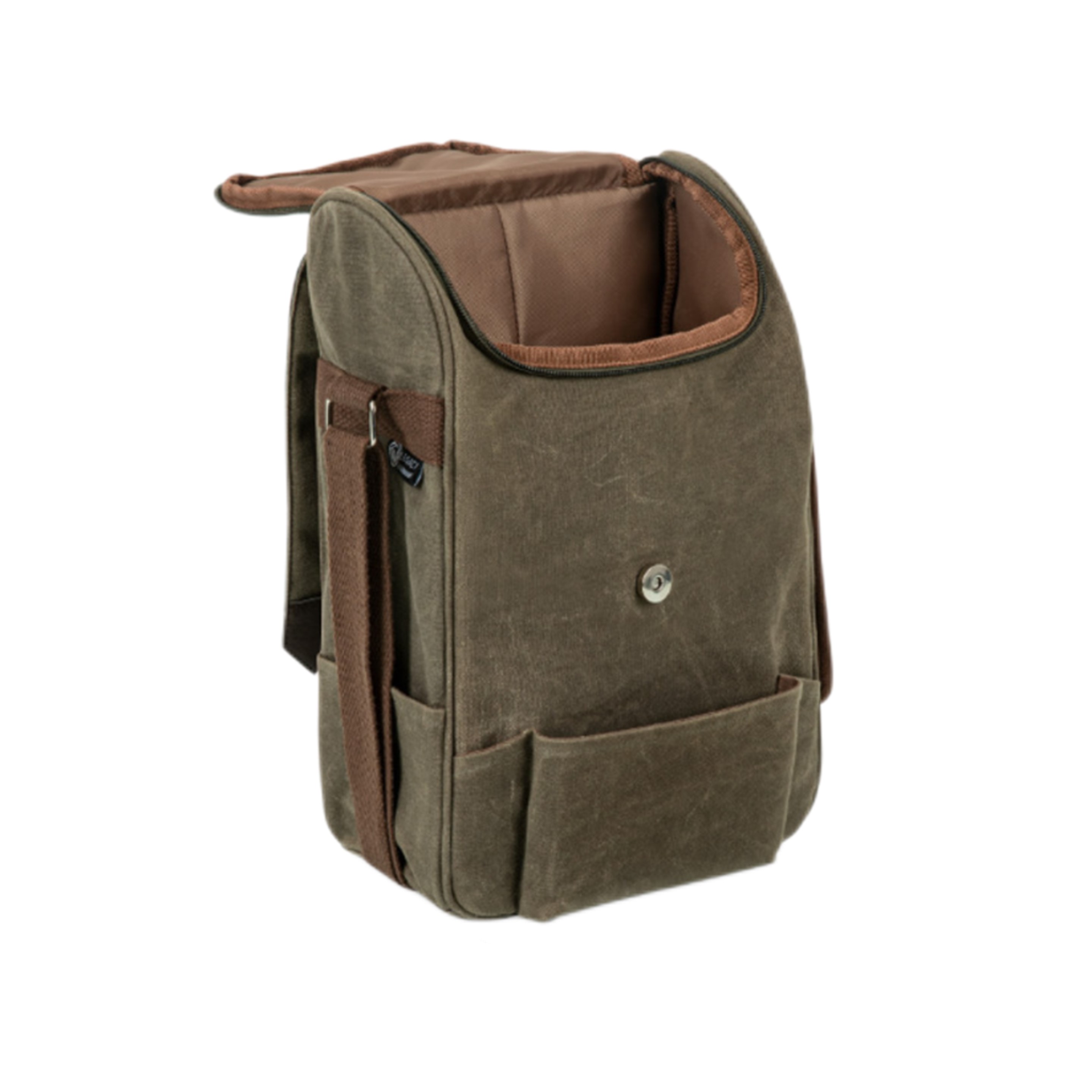 Canvas Picnic Wine Backpack (direct import) 4