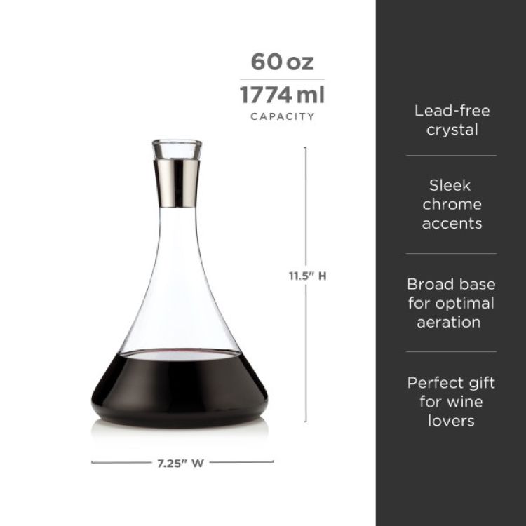 Viski® Chrome Decanter 10