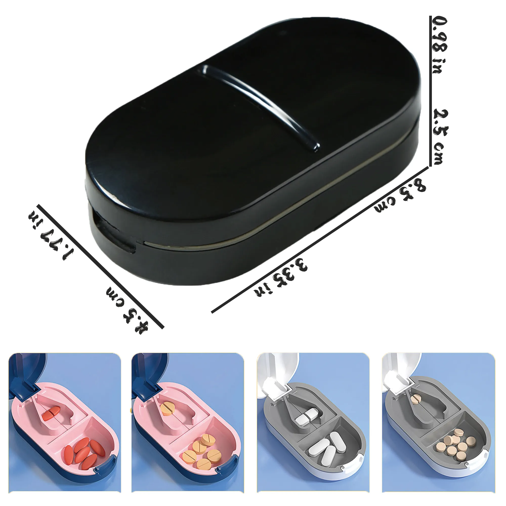 Portable Pill-Shaped Pill Cutter 4