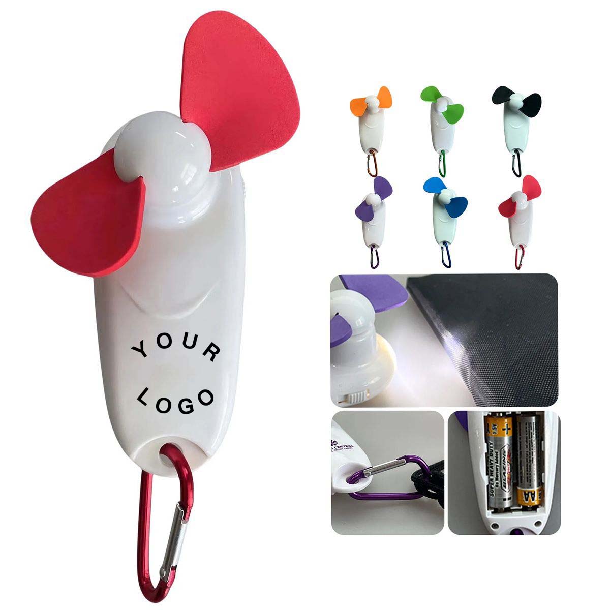 Portable Camping Fan with LED Flashlight 7