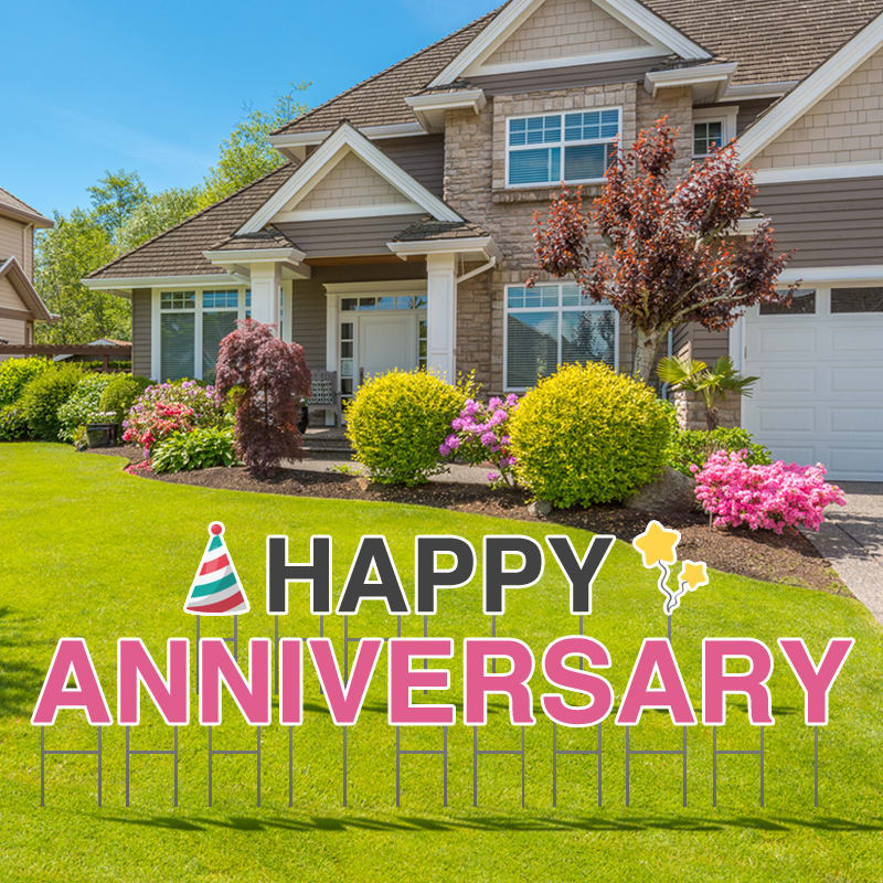 Happy Anniversary Yard Letters 2