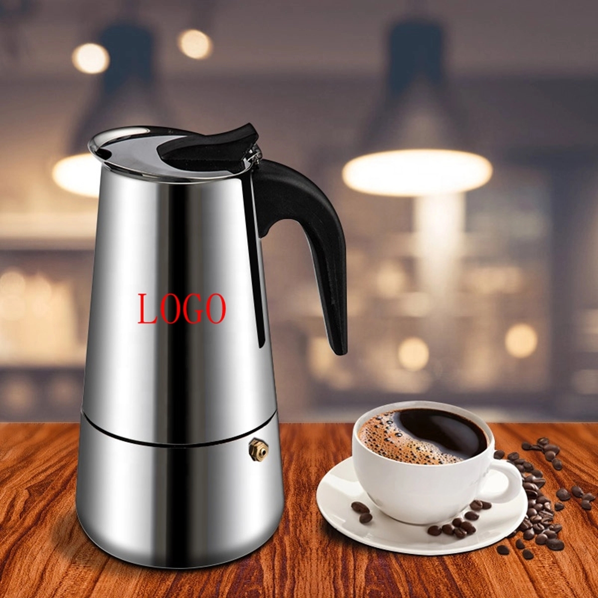 Stainless Steel Coffee Moka Pot 4