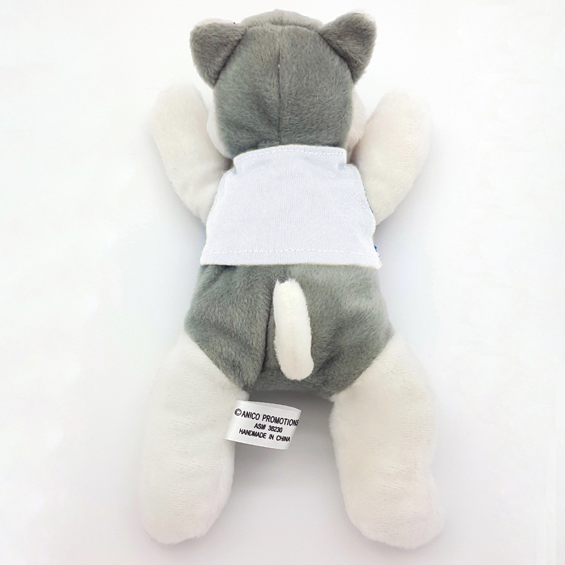 8" Laying Down Beanie Husky 14