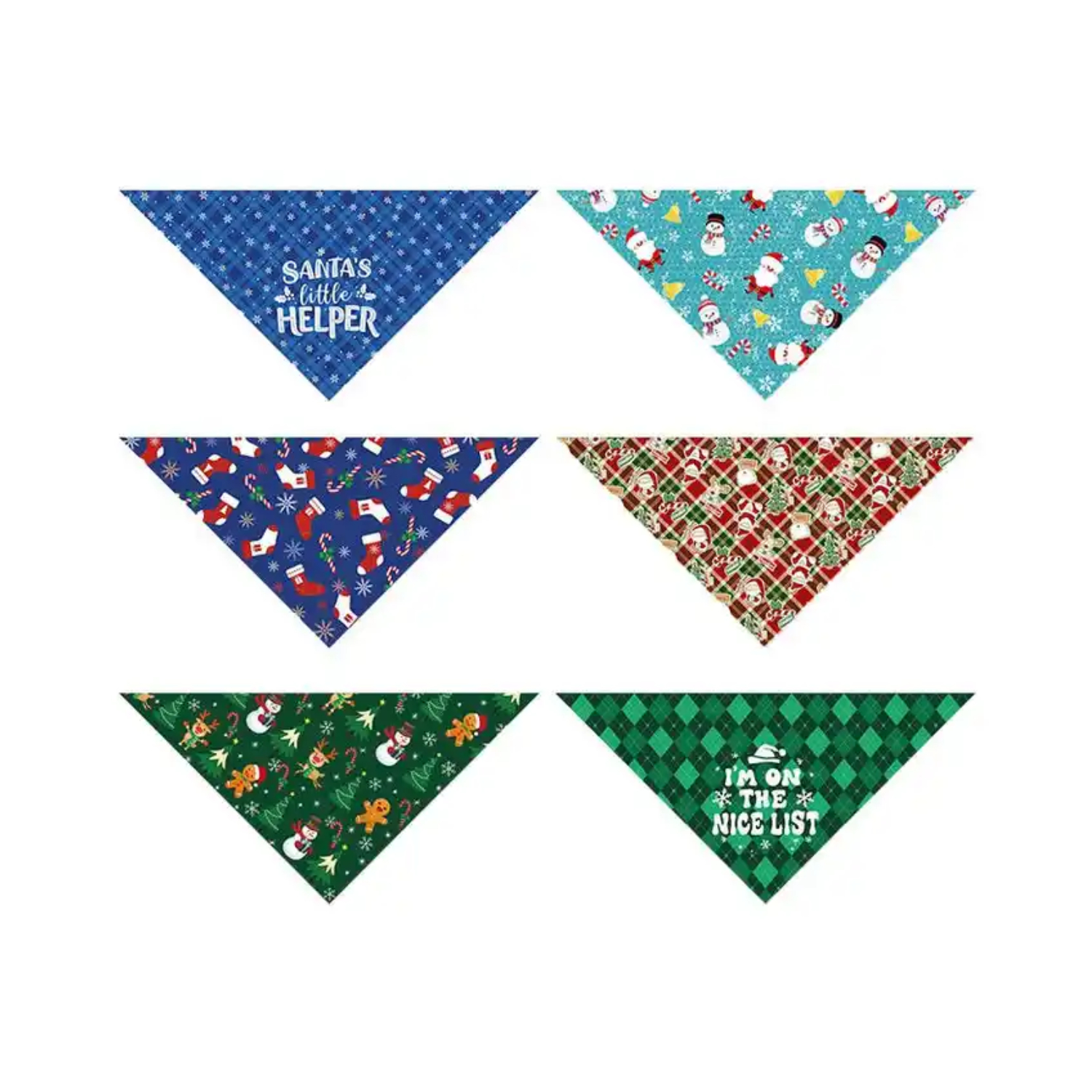 Triangle Style Polyester Pet Bandana 4