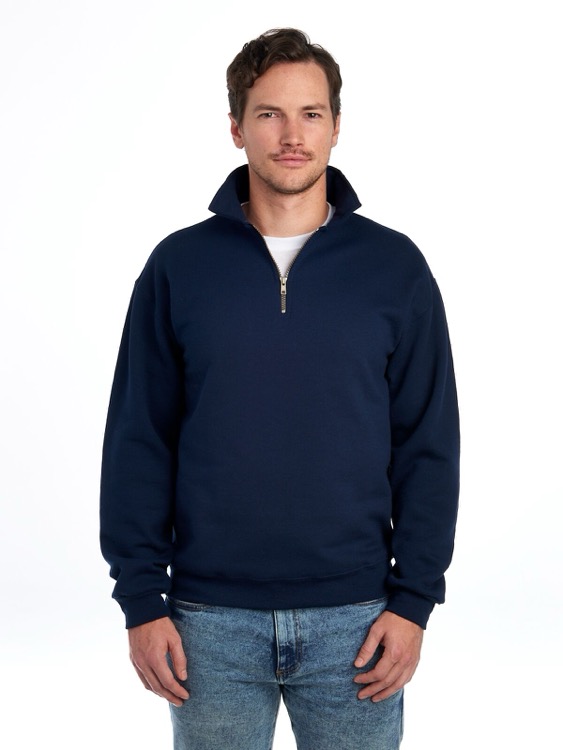 JERZEES Super Sweats® NuBlend® Unisex Quarter-Zip Cadet Collar Sweatshirt 4