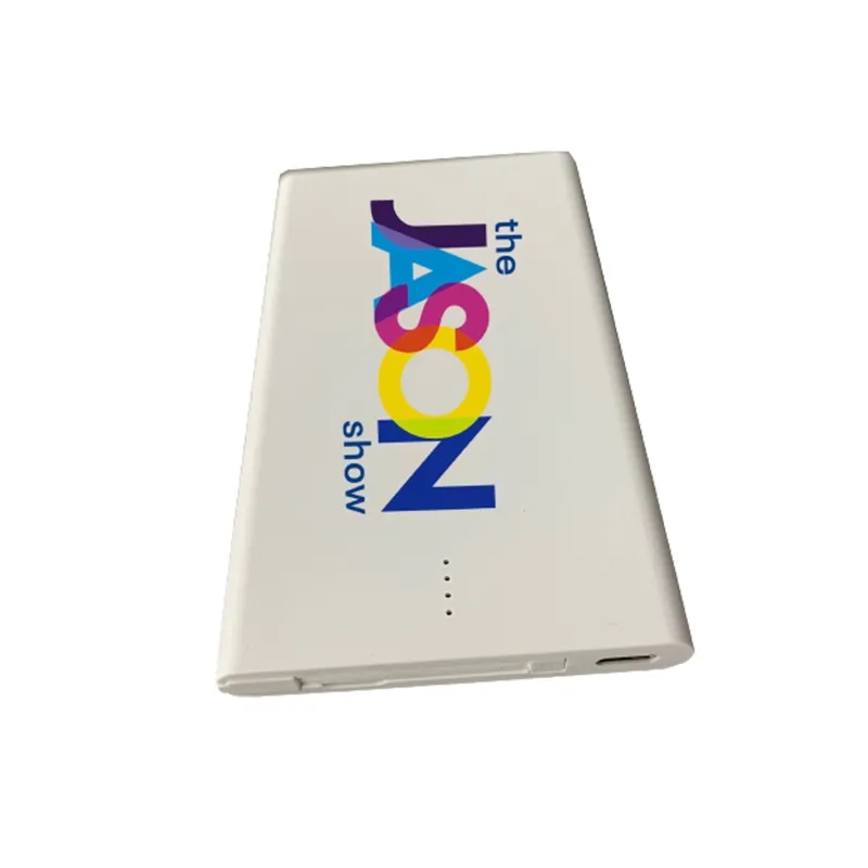 4000mAh Credit Card Size Charger W/Built-in Charging Cable 5