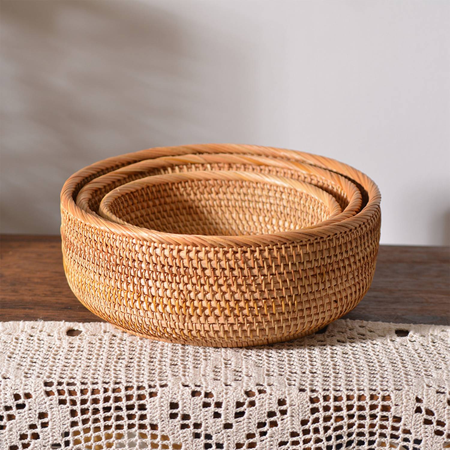 Rattan Hand-Woven Snack Basket 2