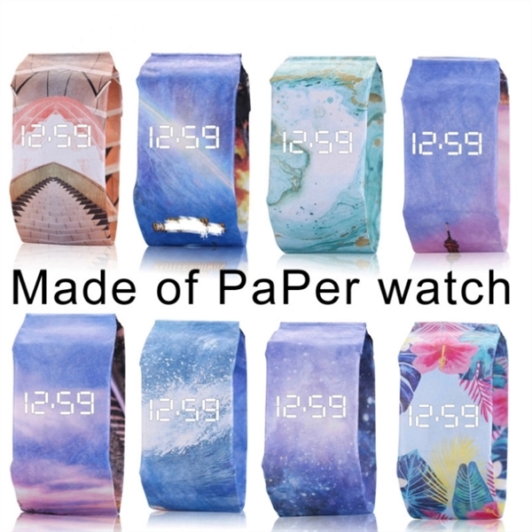 Digital Wrist Watch Creative Paper Durable LED 1
