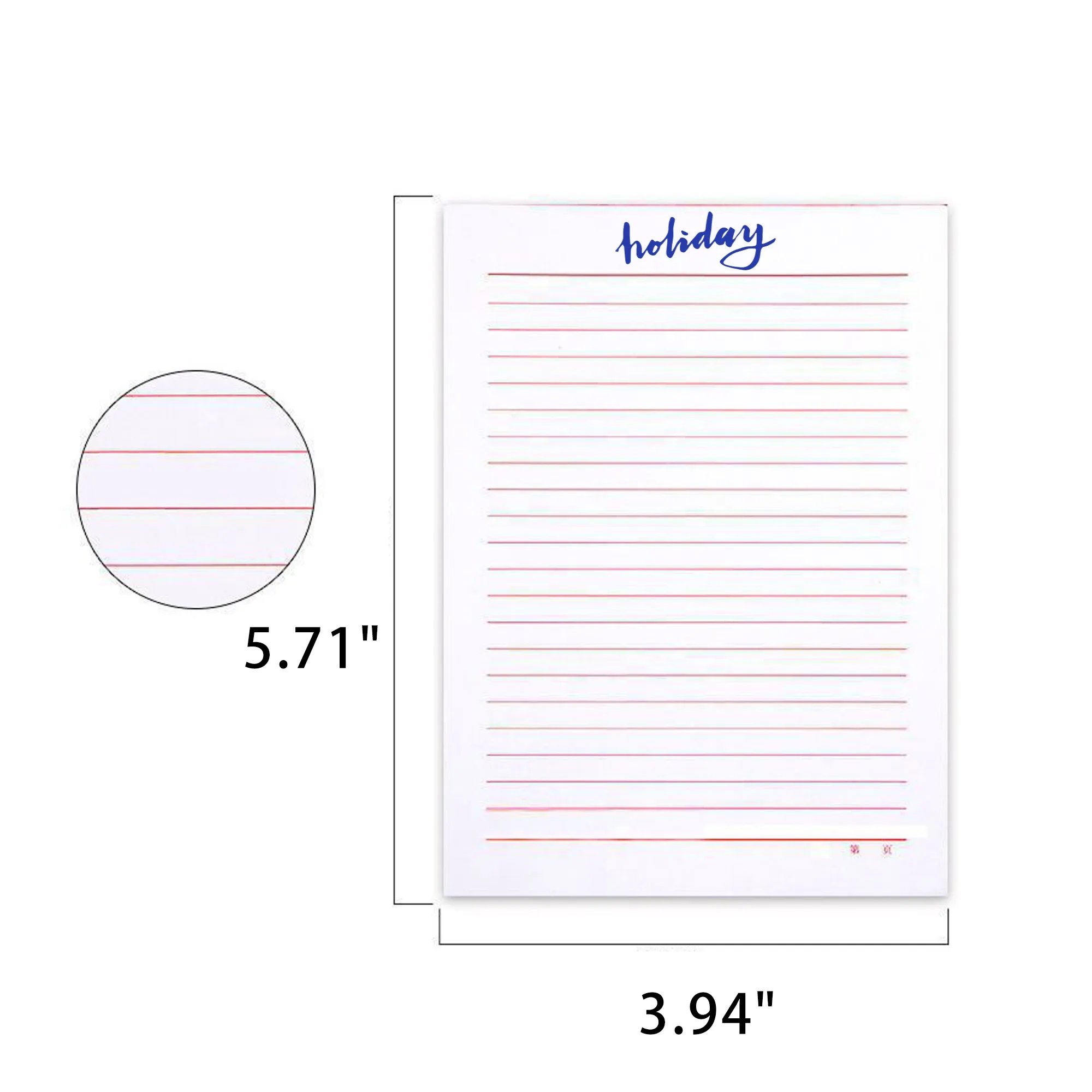 4"X6" 25 Sheets Paper Note Pad