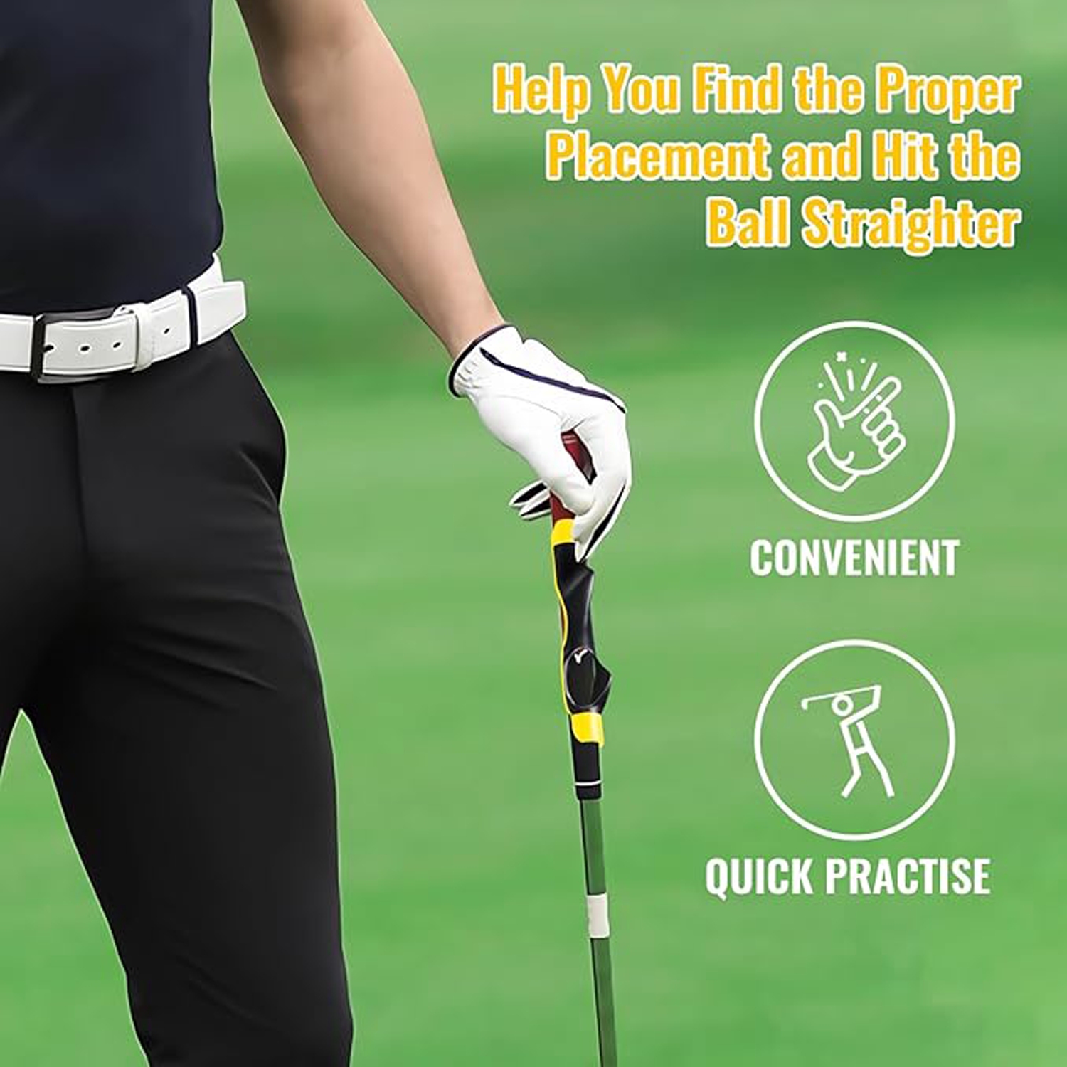 Golf Grip Trainer – Soft Silicone Corrector for Practice 5