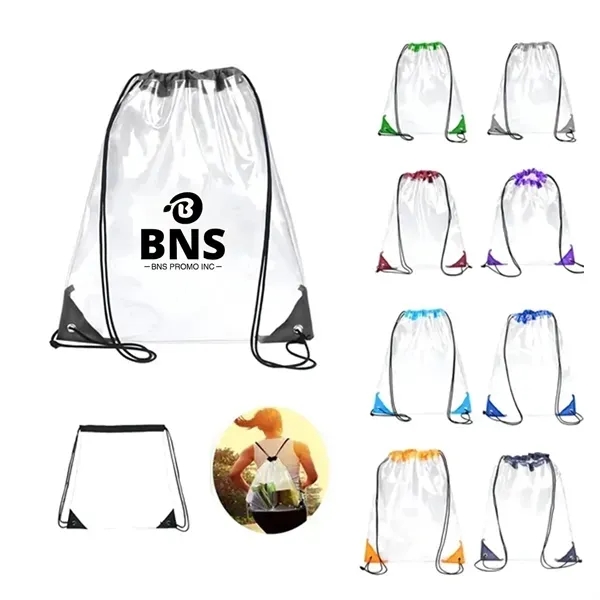 Clear Stadium Drawstring Backpack 6