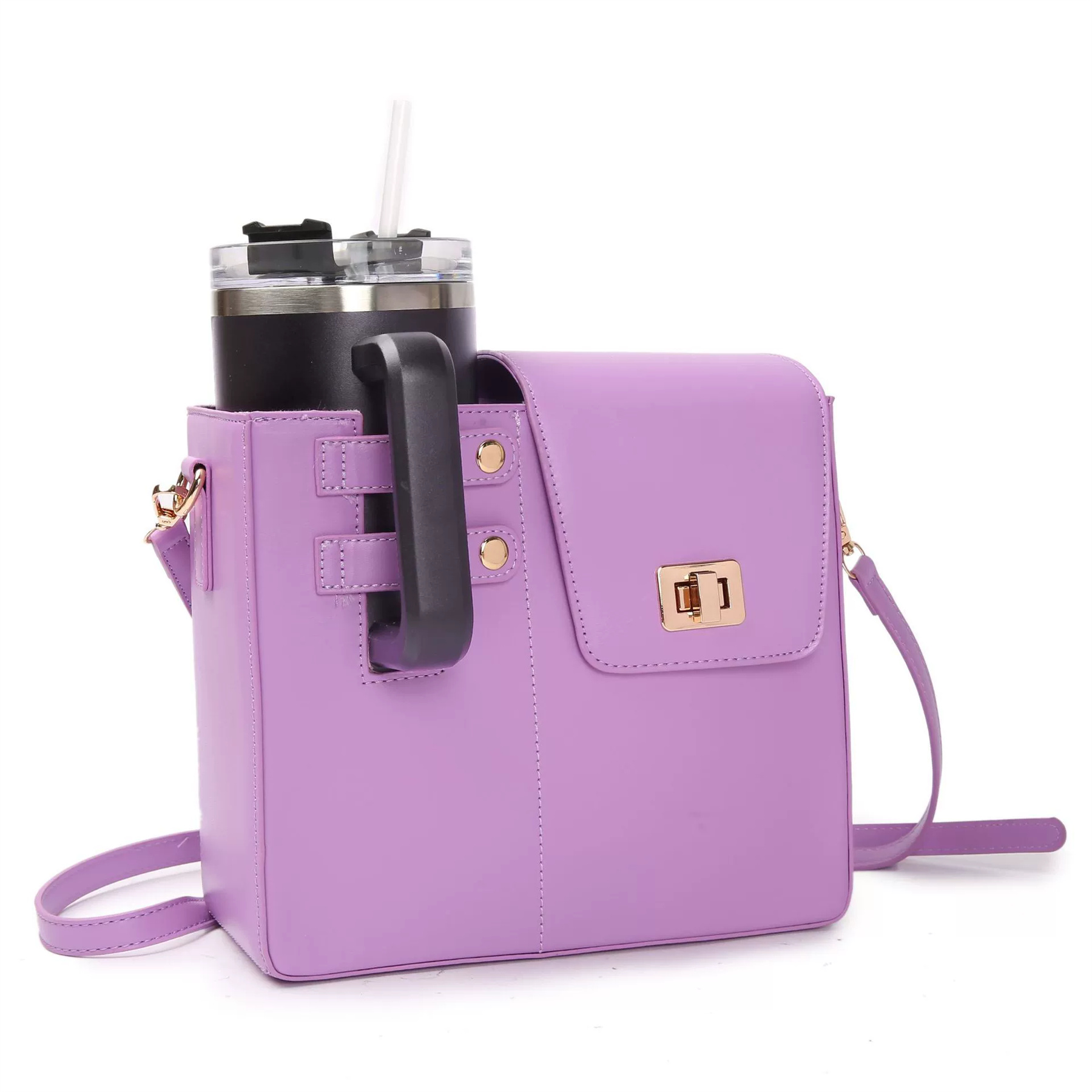 Crossbody Case with Sports Water Bottle Holder 17