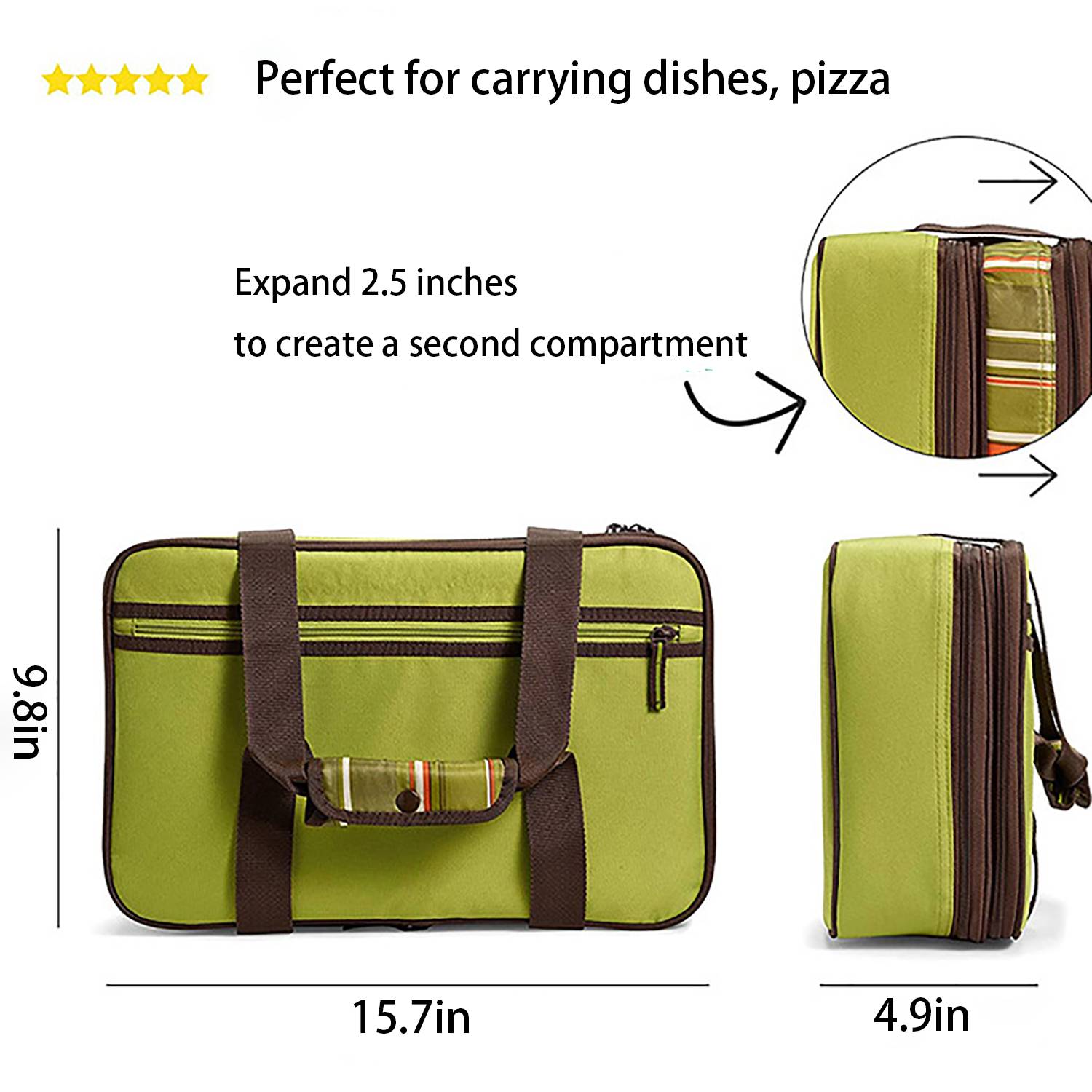 12.5L PE Double Insulated Casserole Carrier Bag 3