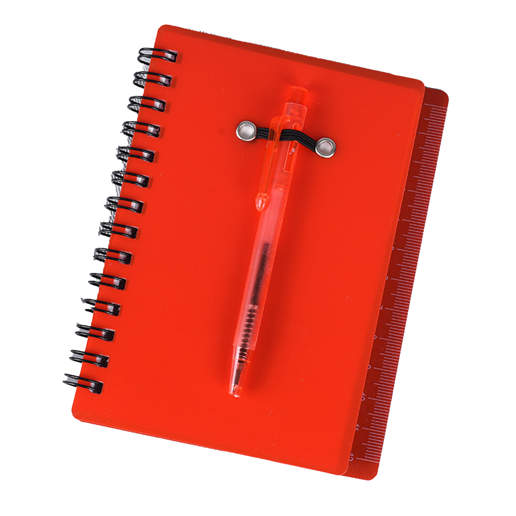 Ruler Cover Spiral Notebook With Pen And Sticky Notes 7