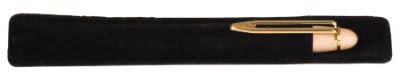 6 1/4" X 1 1/8" Black Velvet Pen Sleeve Blank Only 2