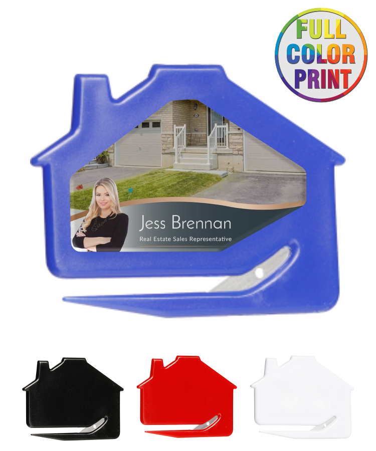 Union Printed Full Color "House Shaped" Letter Opener 2