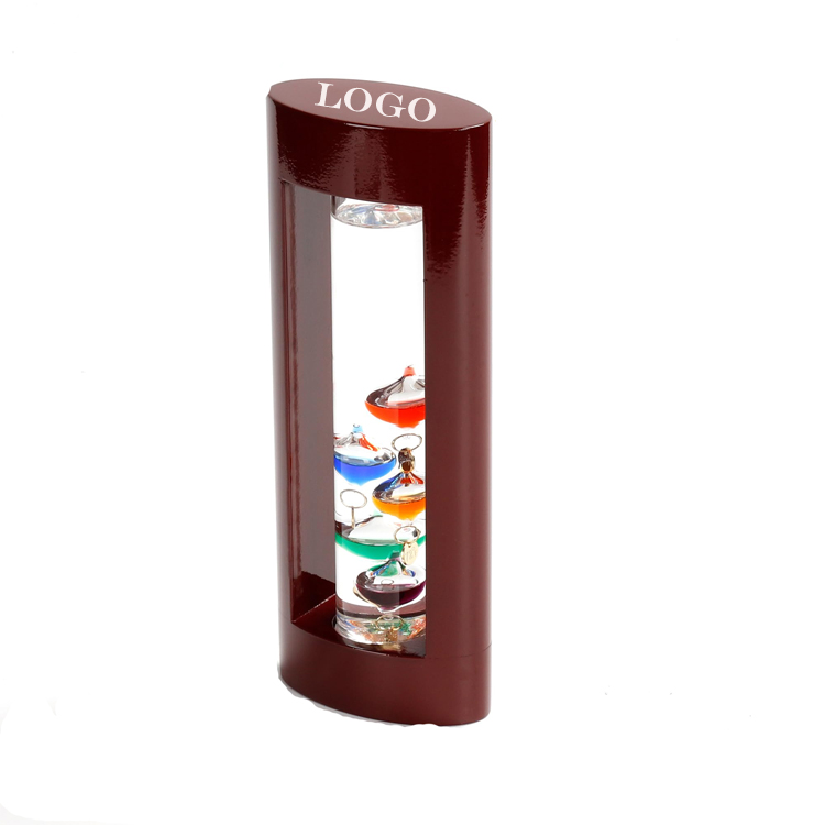 7" Multi Color Galileo in Cherry Finish Wood Stand 1