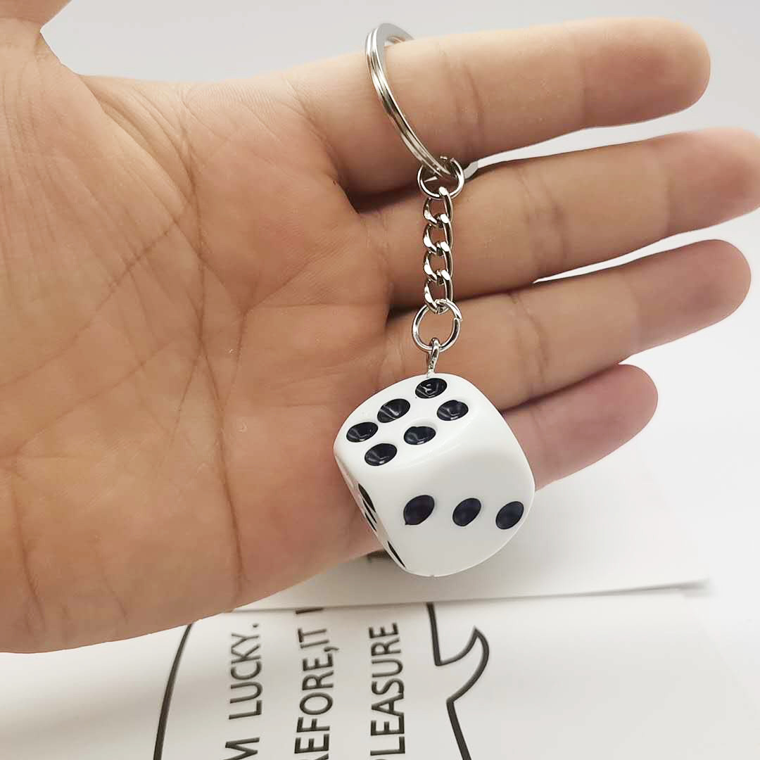 2 in 1 Dice Keychain and Stress Reliever 7