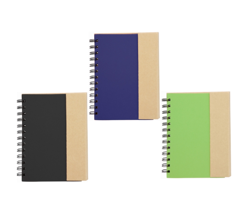 Eco-friendly Magnetic Two-Tone Spiral Notebook 2