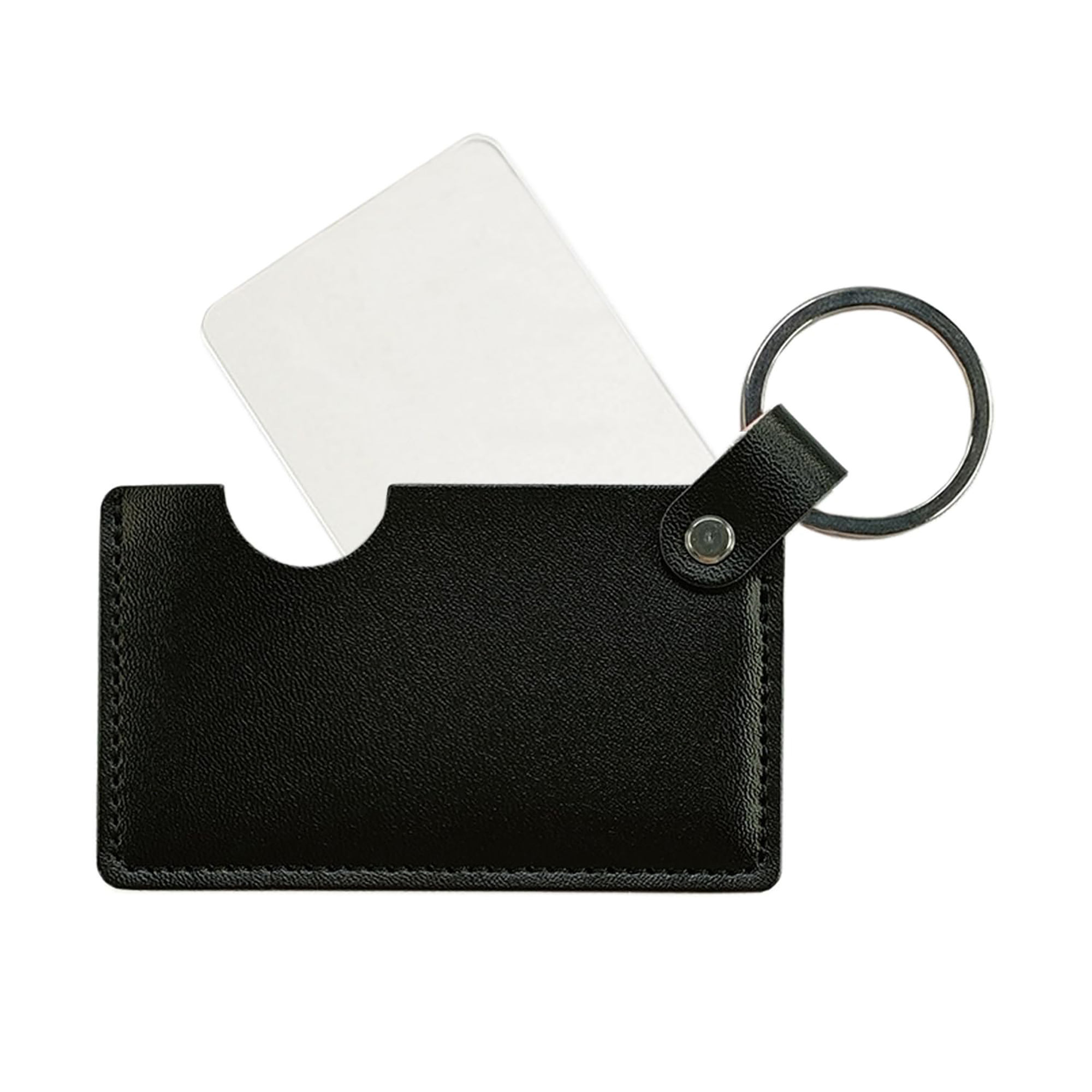 PU Leather Mirror Keychain 3