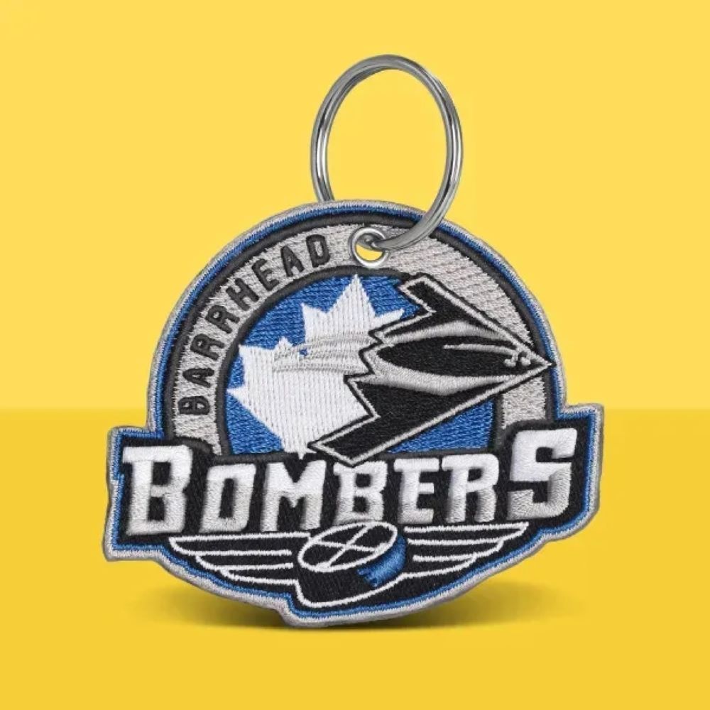 75% Embroidered Keychain- 4"