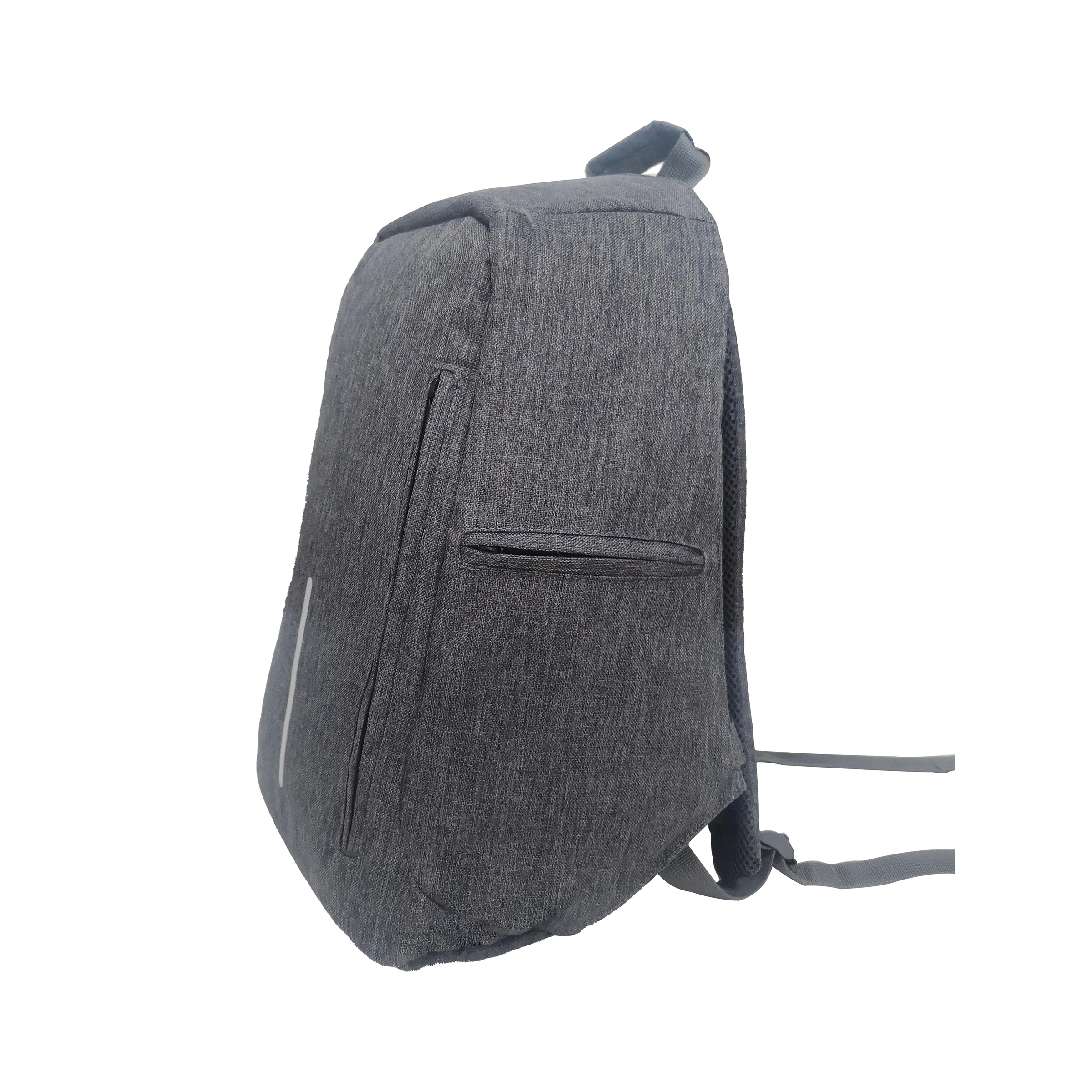 15.6 " Anti-Theft Laptop Backpack in Premium Melange Gray 7